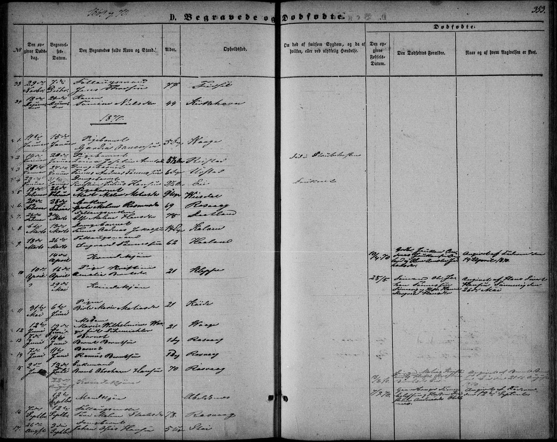 Flekkefjord sokneprestkontor, AV/SAK-1111-0012/F/Fb/Fbb/L0003: Parish register (copy) no. B 3, 1867-1889, p. 353