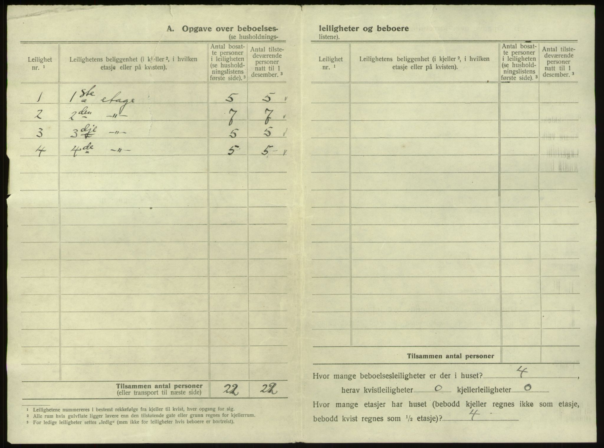 SAB, 1920 census for Bergen, 1920, p. 2165