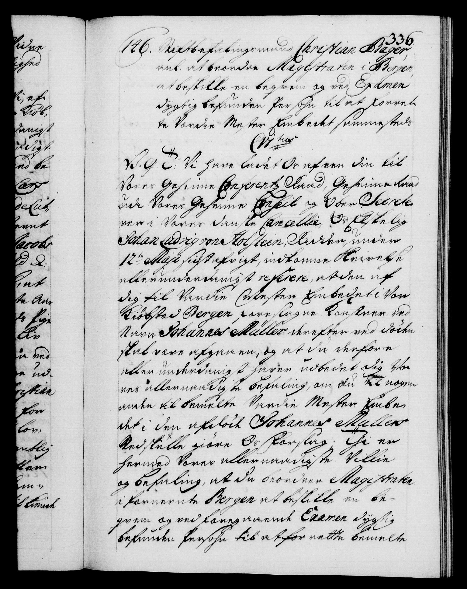 Danske Kanselli 1572-1799, AV/RA-EA-3023/F/Fc/Fca/Fcab/L0028: Norske tegnelser, 1738-1740, p. 336a
