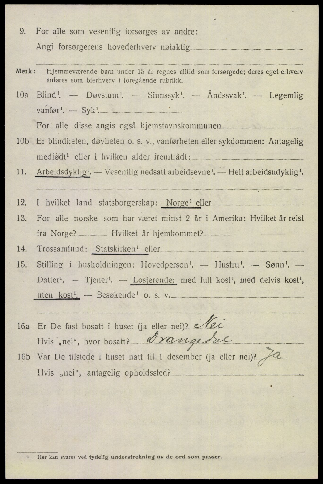 SAKO, 1920 census for Eidanger, 1920, p. 2921