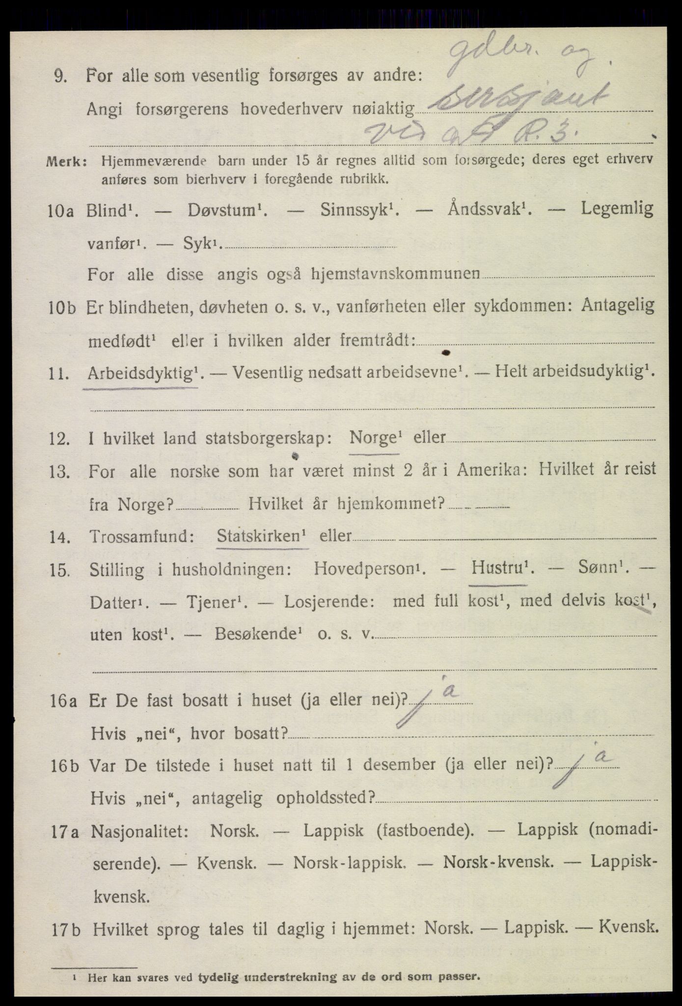 SAT, 1920 census for Stjørdal, 1920, p. 6655