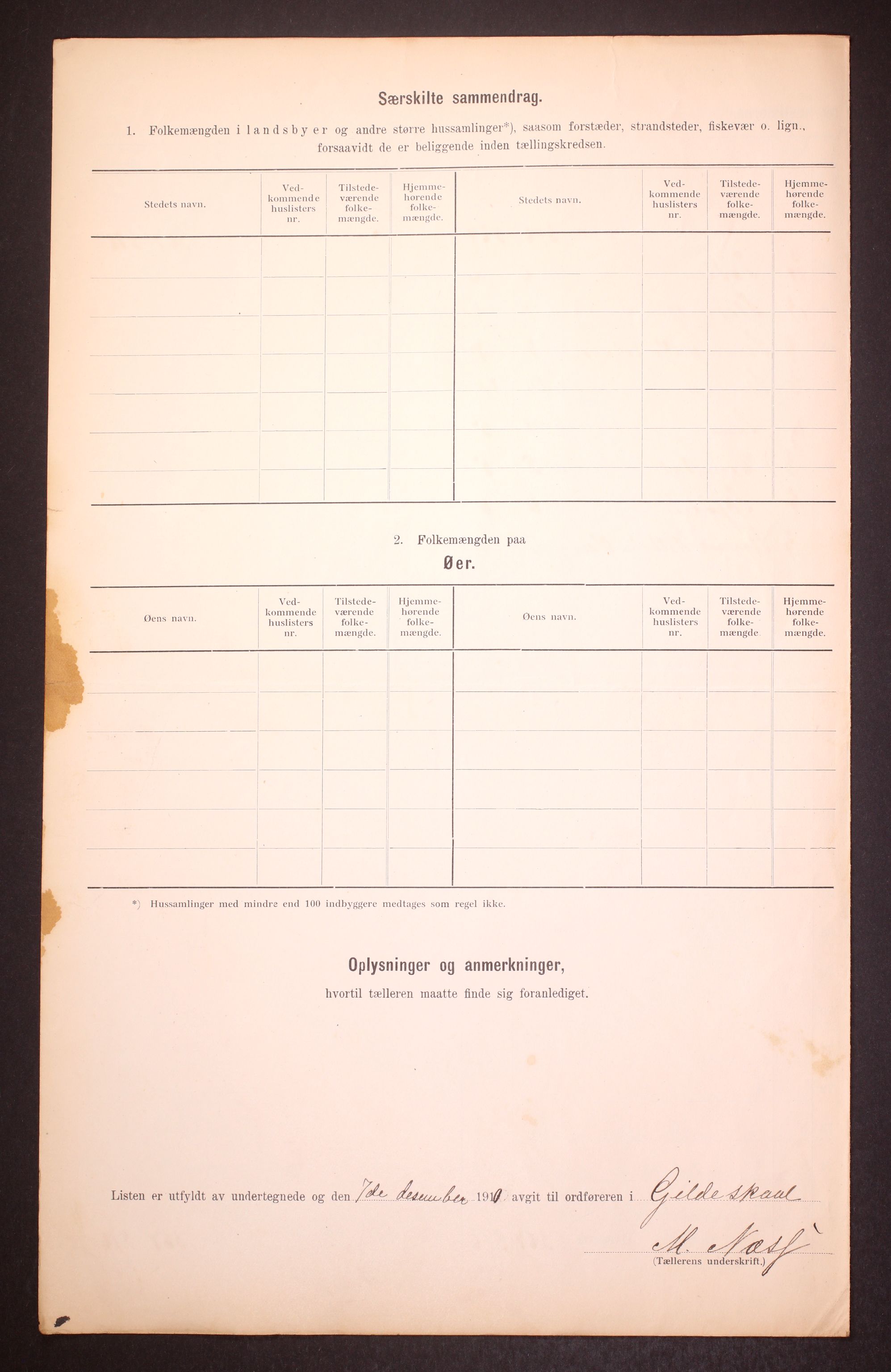 RA, 1910 census for Gildeskål, 1910, p. 6