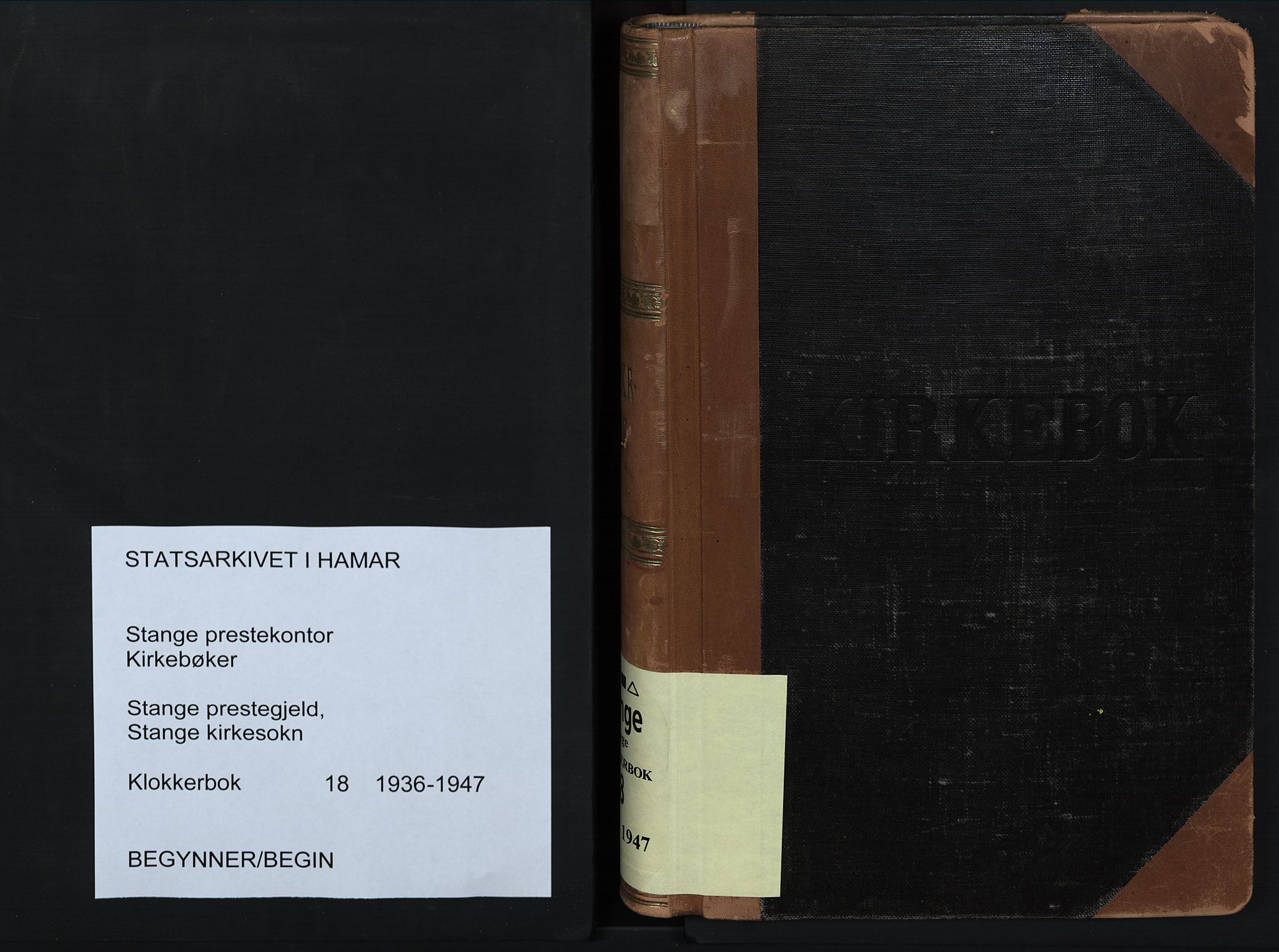 Stange prestekontor, SAH/PREST-002/L/L0020: Parish register (copy) no. 20, 1936-1947