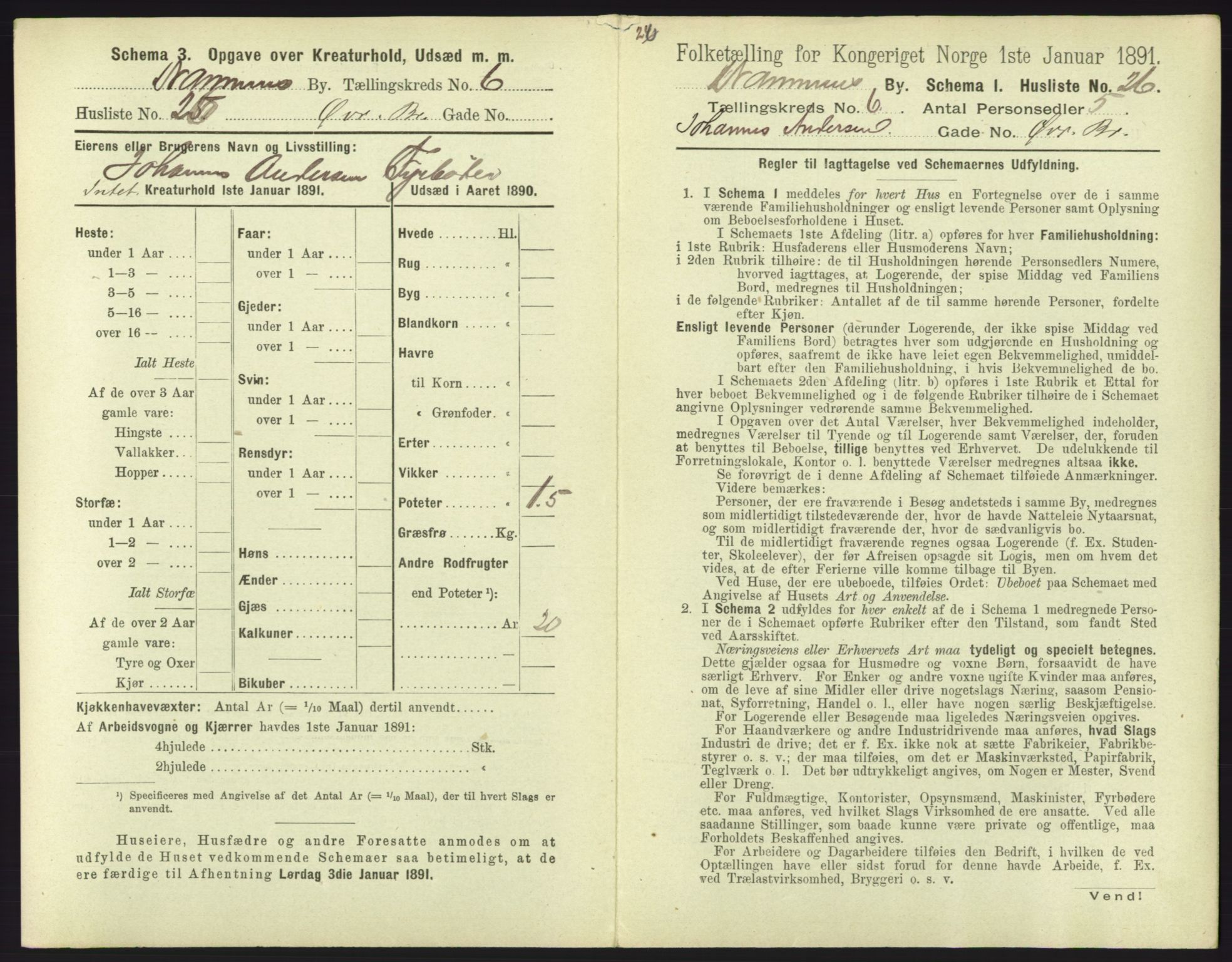 RA, 1891 census for 0602 Drammen, 1891, p. 571