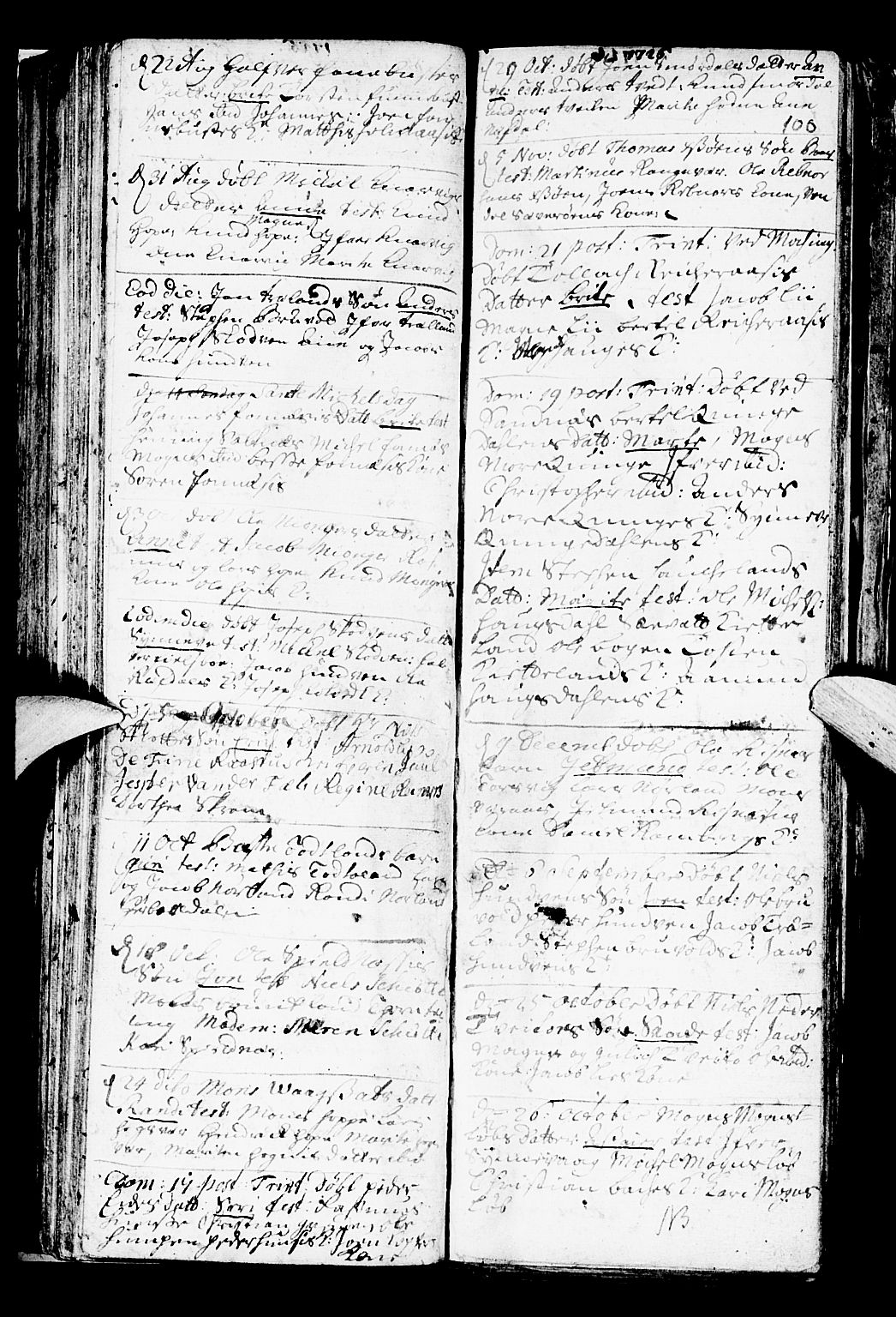 Lindås Sokneprestembete, SAB/A-76701/H/Haa: Parish register (official) no. A 1, 1699-1746, p. 100