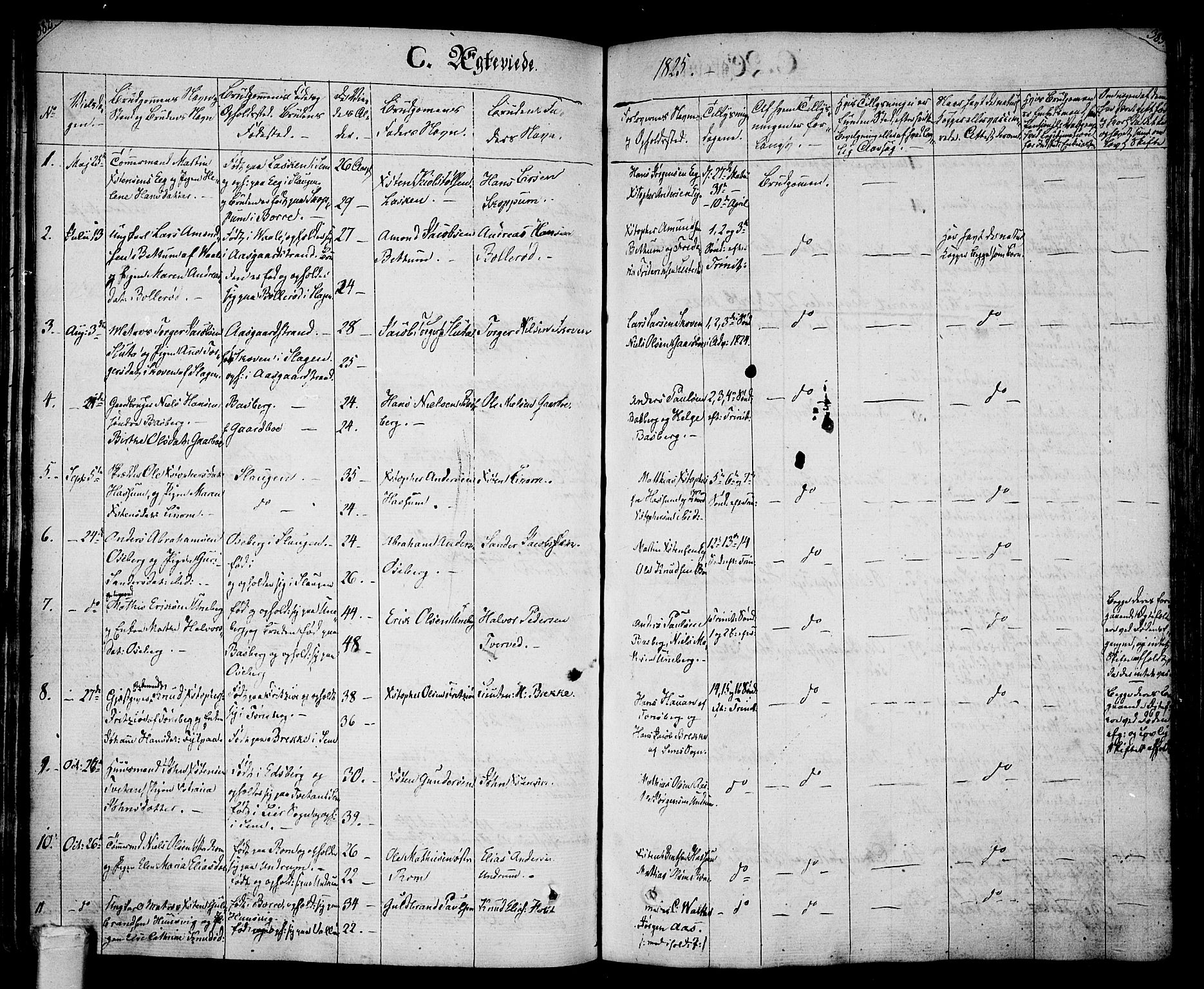 Sem kirkebøker, SAKO/A-5/F/Fa/L0005: Parish register (official) no. I 5, 1825-1842, p. 382-383