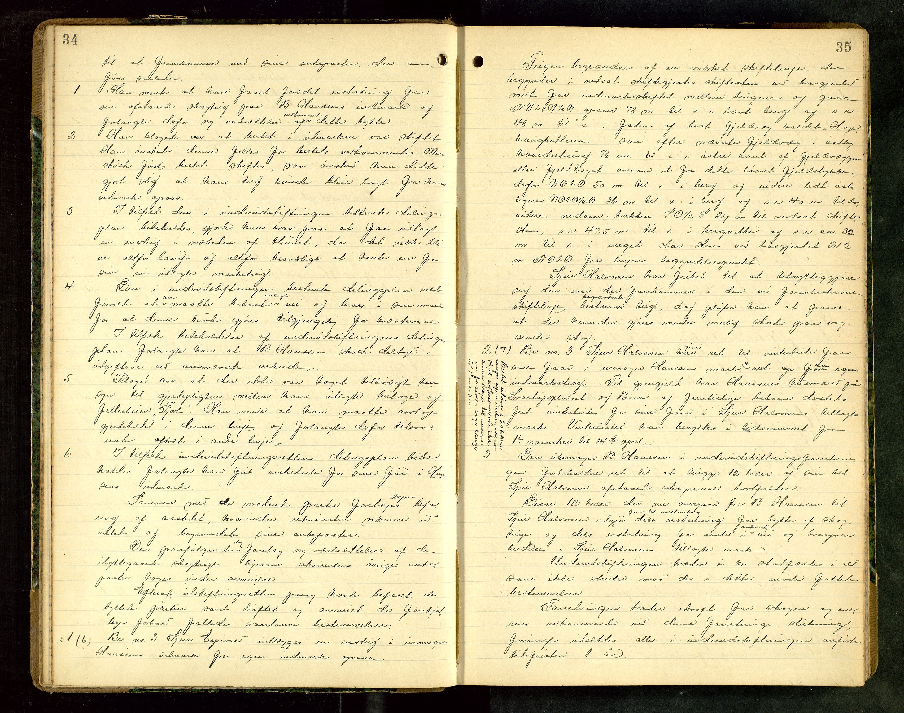 Rogaland jordskifterett, AV/SAST-A-102426/Oa/L0062: Forhandlingsprotokoll, 1904-1908, p. 34-35