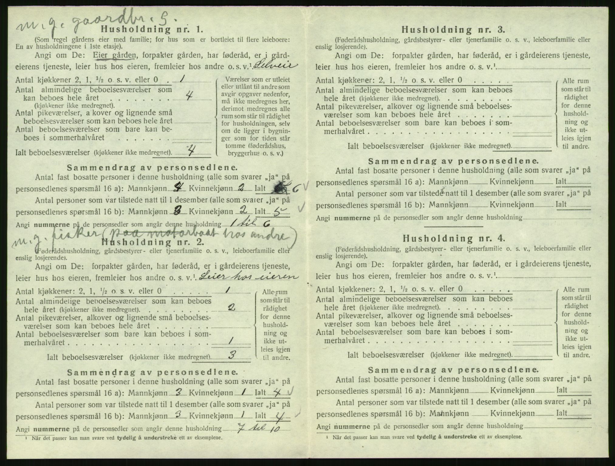 SAT, 1920 census for Skodje, 1920, p. 542