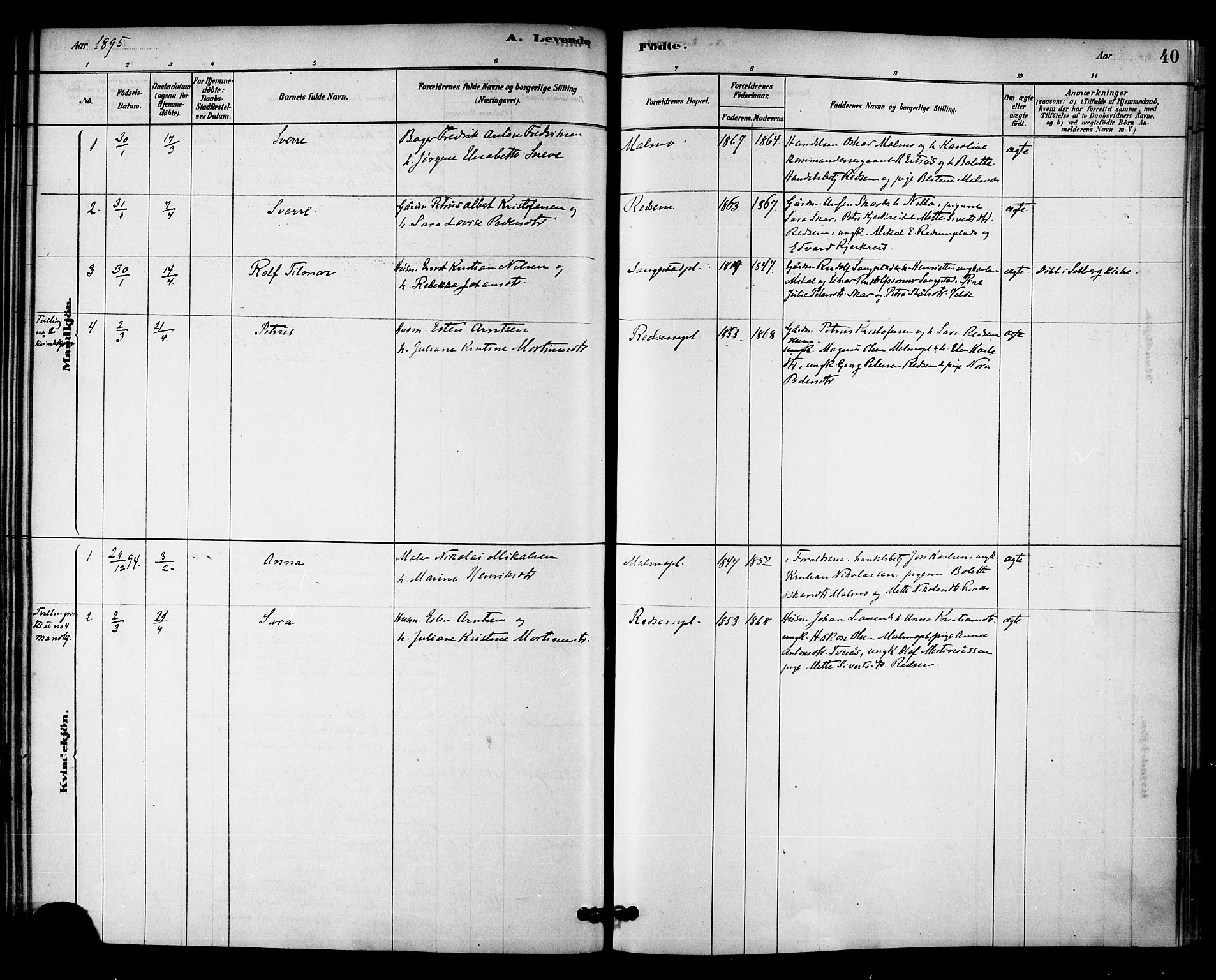 Ministerialprotokoller, klokkerbøker og fødselsregistre - Nord-Trøndelag, SAT/A-1458/745/L0429: Parish register (official) no. 745A01, 1878-1894, p. 40
