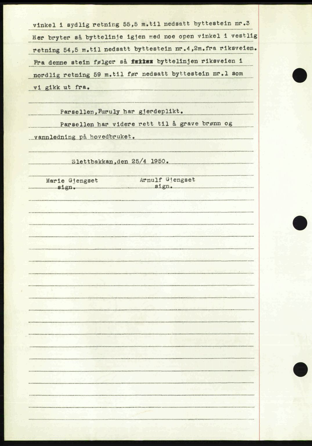 Nordmøre sorenskriveri, AV/SAT-A-4132/1/2/2Ca: Mortgage book no. A116, 1950-1950, Diary no: : 3352/1950