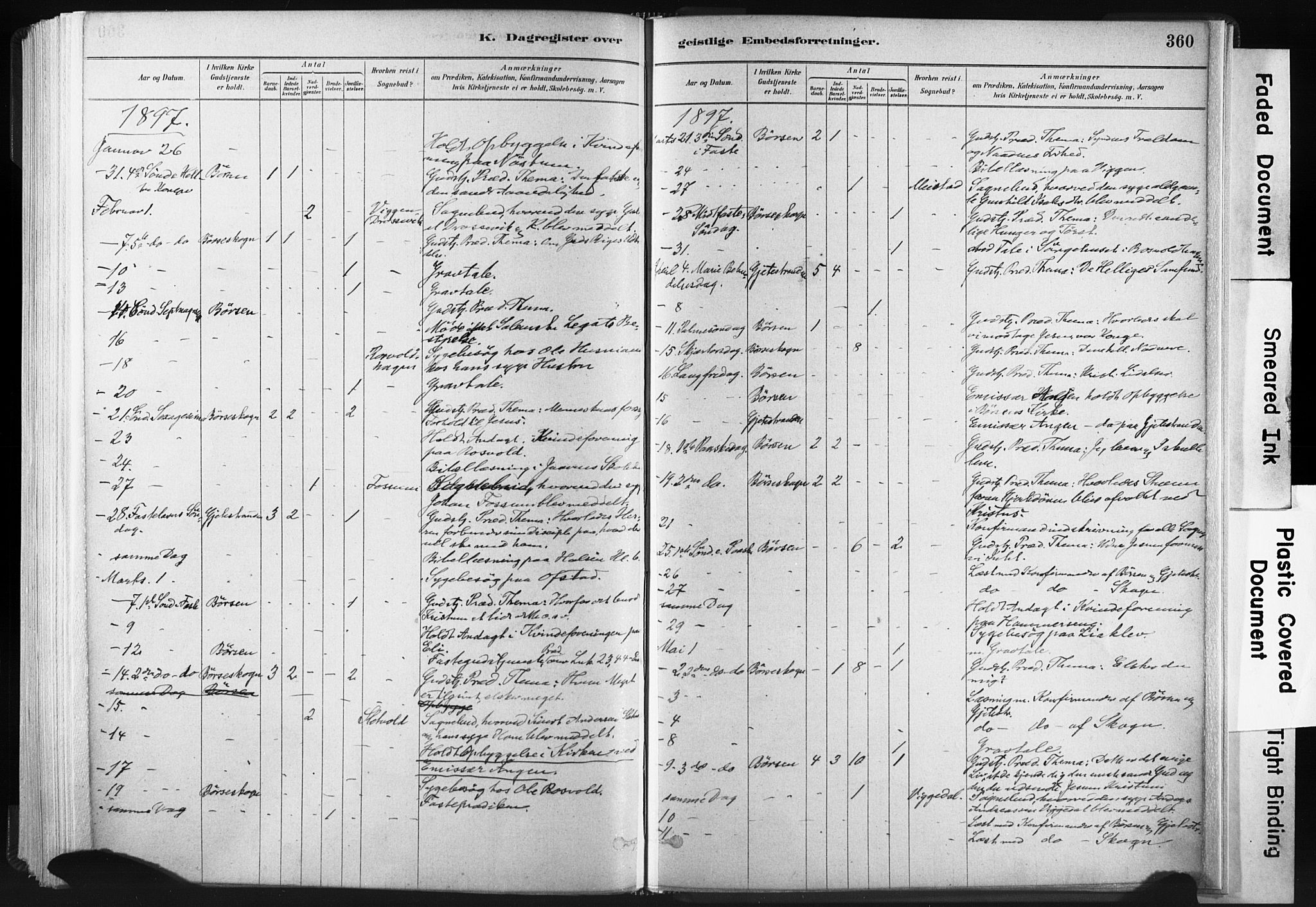 Ministerialprotokoller, klokkerbøker og fødselsregistre - Sør-Trøndelag, SAT/A-1456/665/L0773: Parish register (official) no. 665A08, 1879-1905, p. 360