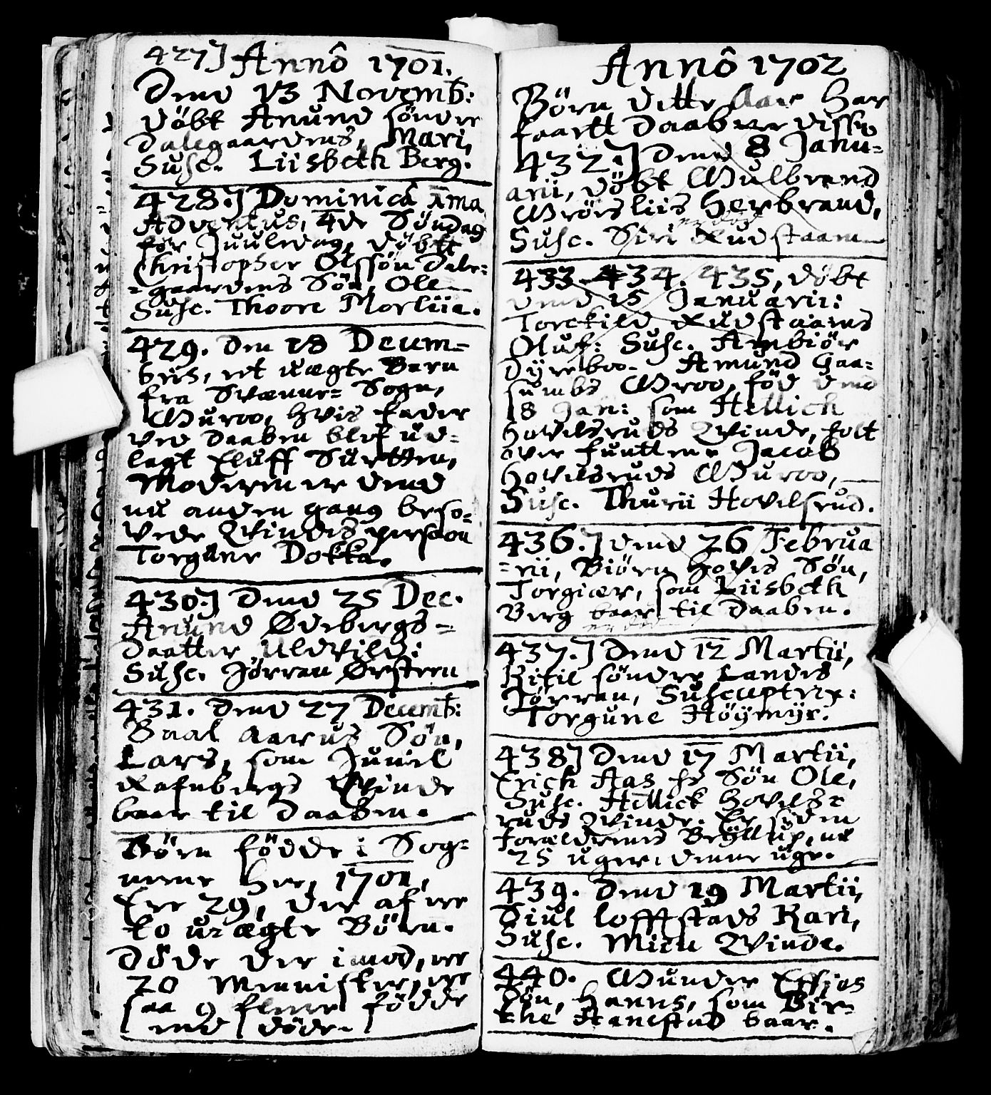 Flesberg kirkebøker, AV/SAKO-A-18/F/Fa/L0001: Parish register (official) no. I 1, 1688-1725