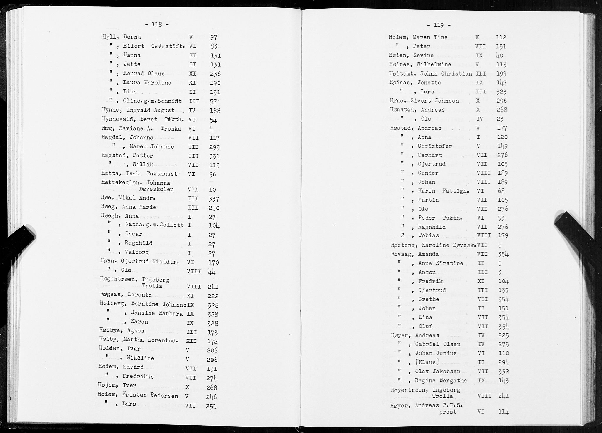 SAT, 1875 census for 1601 Trondheim, 1875, p. 118-119