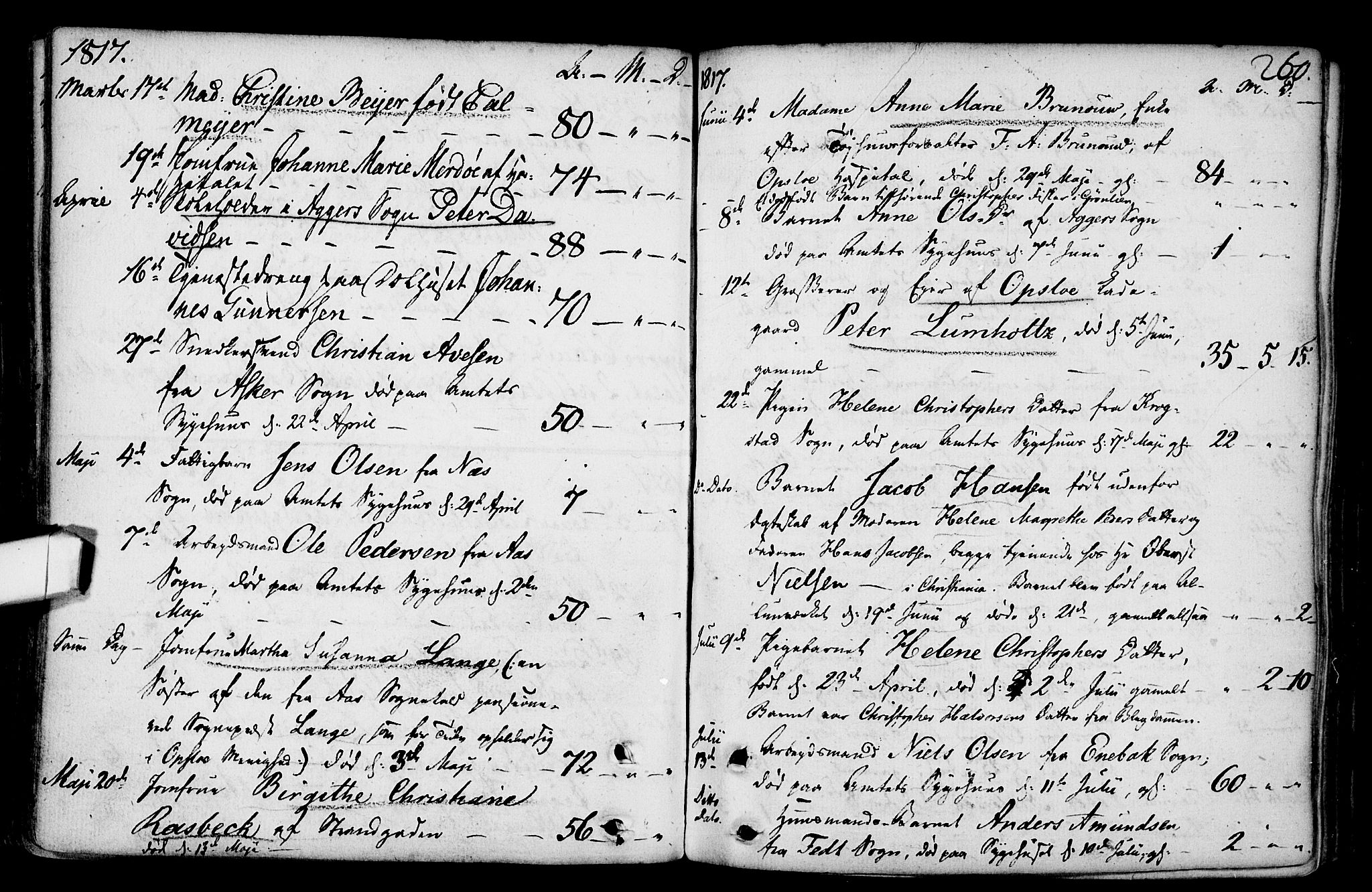 Gamlebyen prestekontor Kirkebøker, AV/SAO-A-10884/F/Fa/L0001: Parish register (official) no. 1, 1734-1818, p. 260