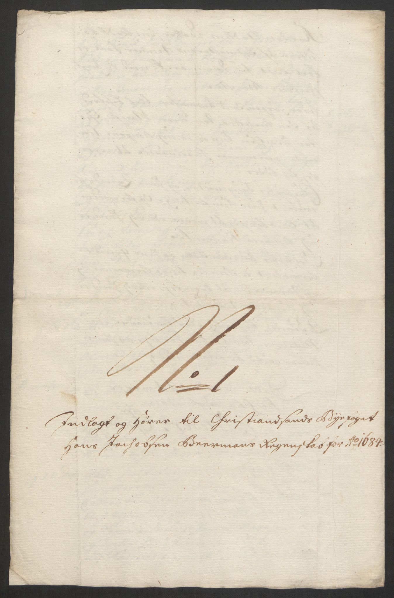 Rentekammeret inntil 1814, Reviderte regnskaper, Byregnskaper, AV/RA-EA-4066/R/Rm/L0285: [M18] Sikt og sakefall, 1681-1718, p. 41
