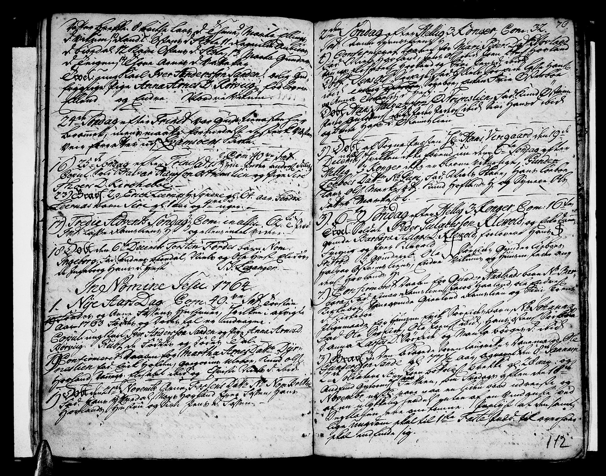 Vik sokneprestembete, SAB/A-81501: Parish register (official) no. A 3 /3, 1755-1771, p. 112