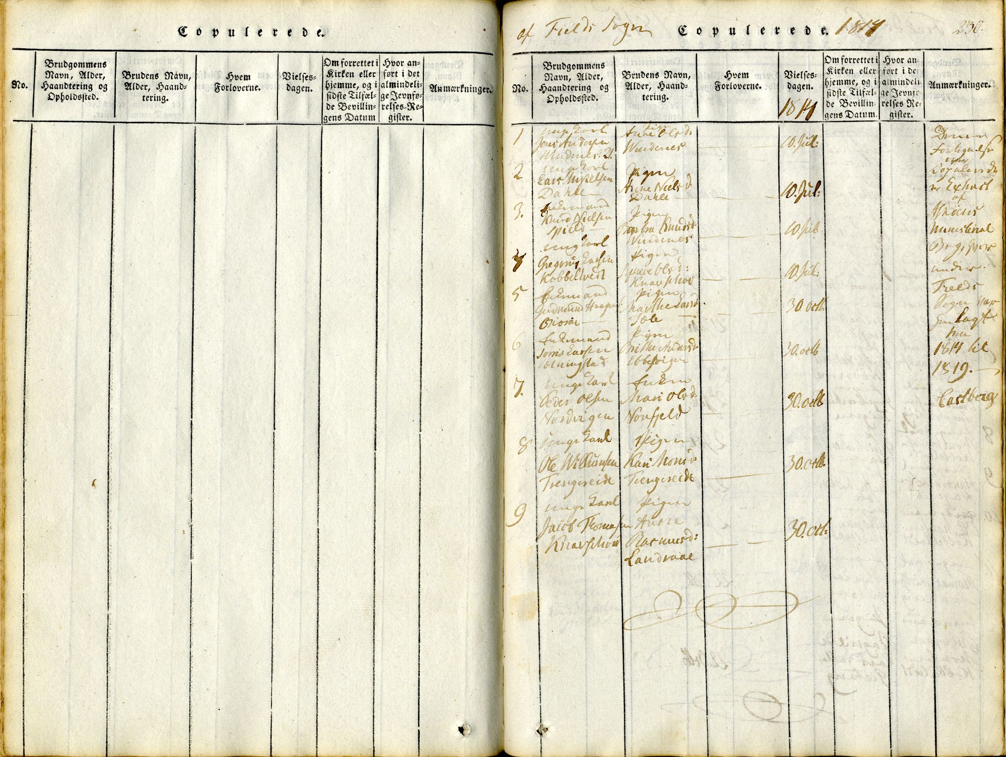Sund sokneprestembete, SAB/A-99930: Parish register (official) no. A 11, 1814-1825, p. 230