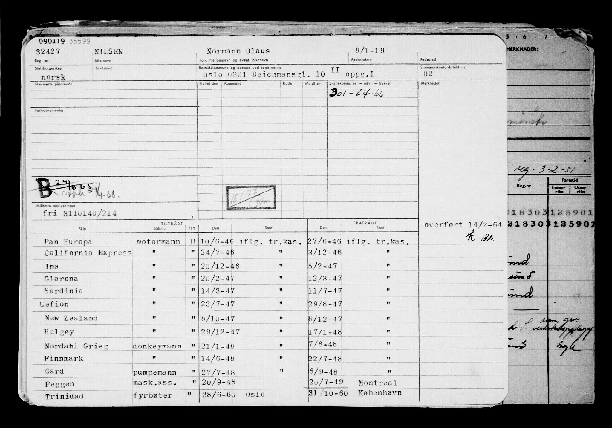 Direktoratet for sjømenn, AV/RA-S-3545/G/Gb/L0165: Hovedkort, 1918-1919, p. 418