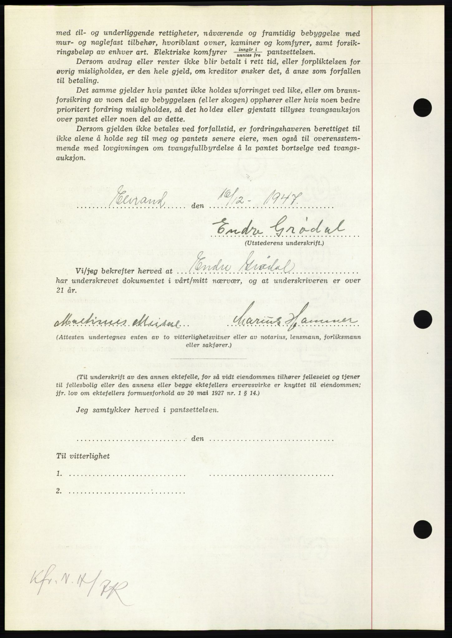 Nordmøre sorenskriveri, AV/SAT-A-4132/1/2/2Ca: Mortgage book no. B98, 1948-1948, Diary no: : 998/1948