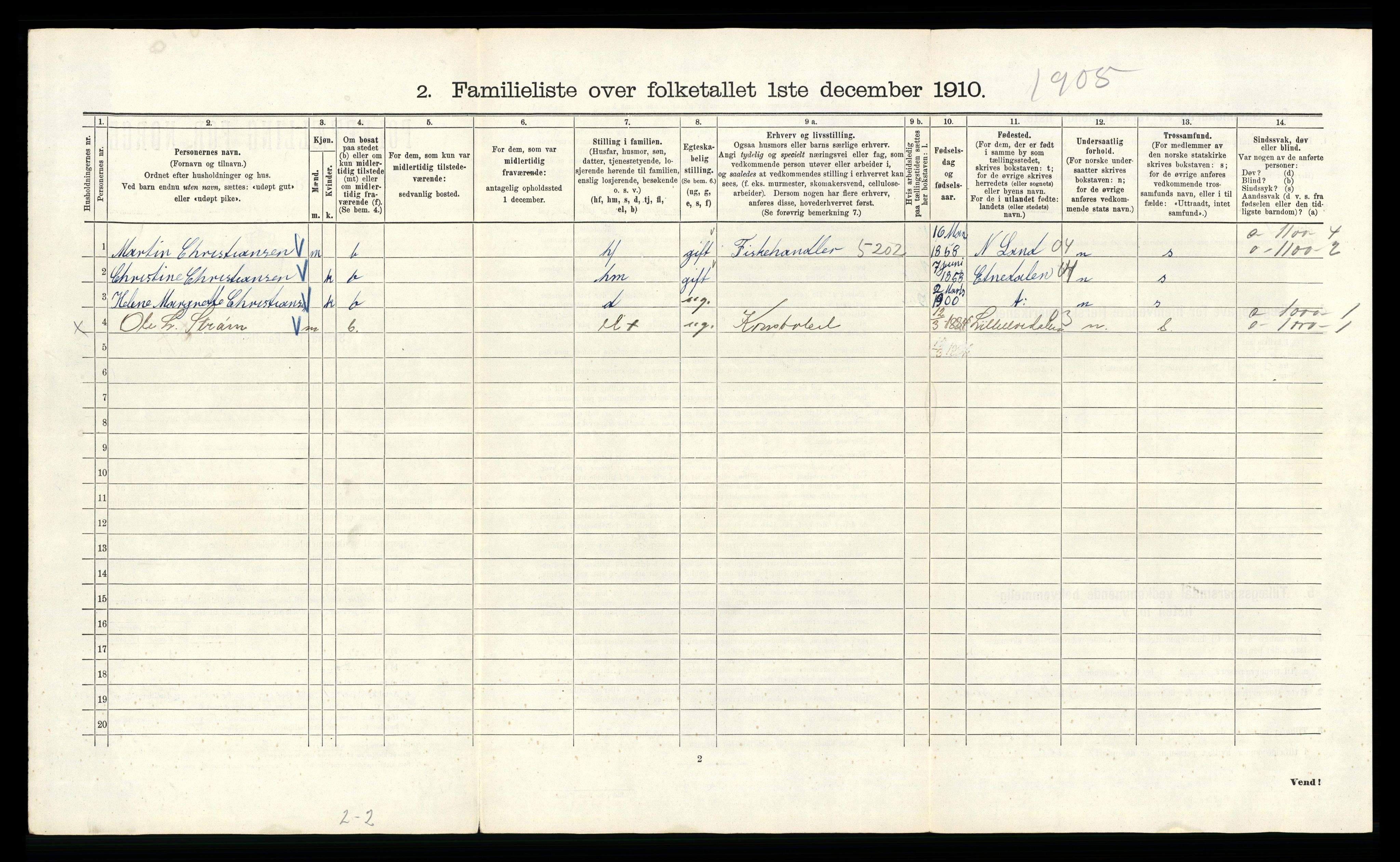 RA, 1910 census for Kristiania, 1910, p. 78486