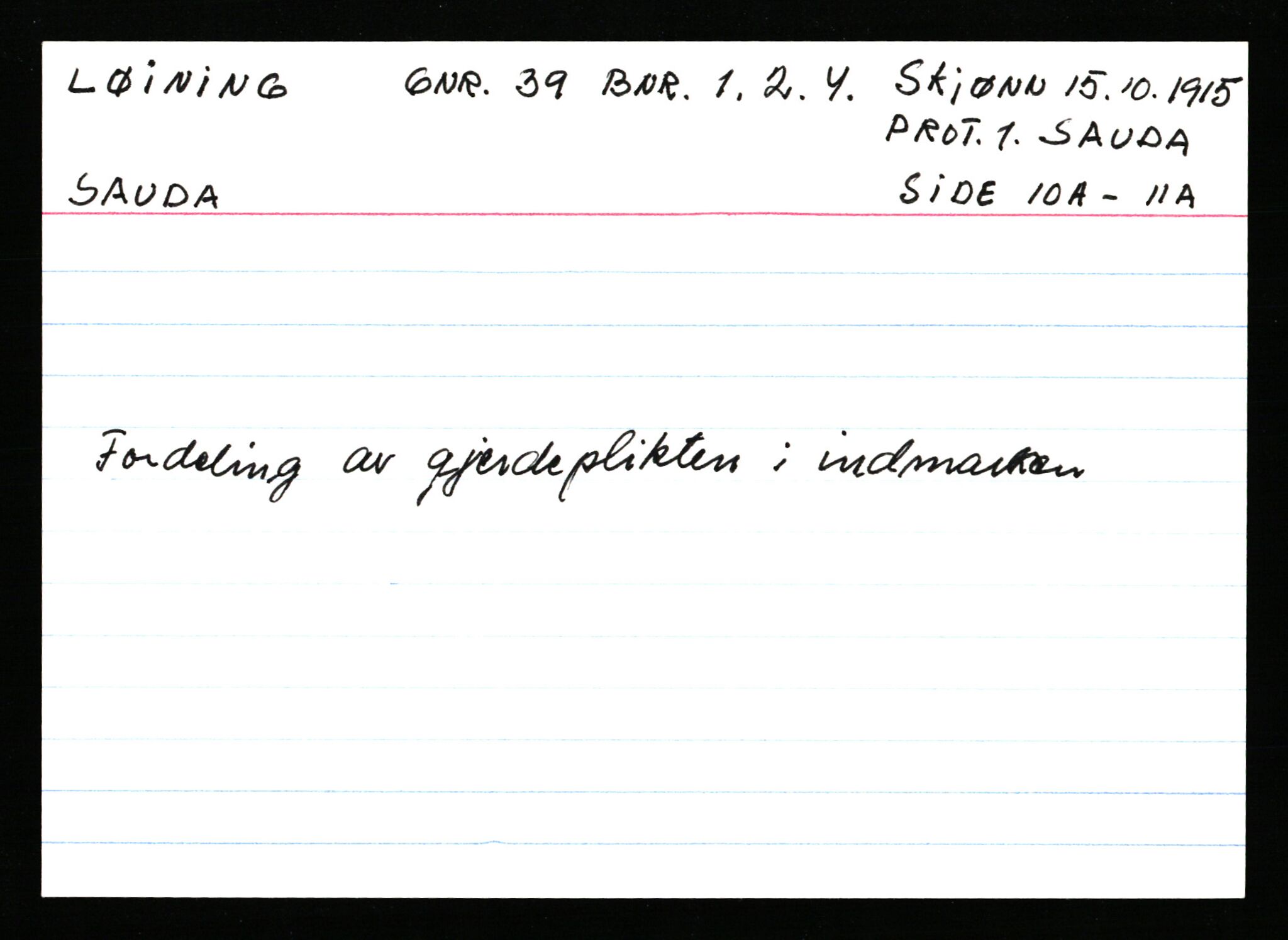 Statsarkivet i Stavanger, AV/SAST-A-101971/03/Y/Ym/L0037: Åstedskort sortert etter gårdsnavn: Lædre - Mauland, 1600-1950, p. 97