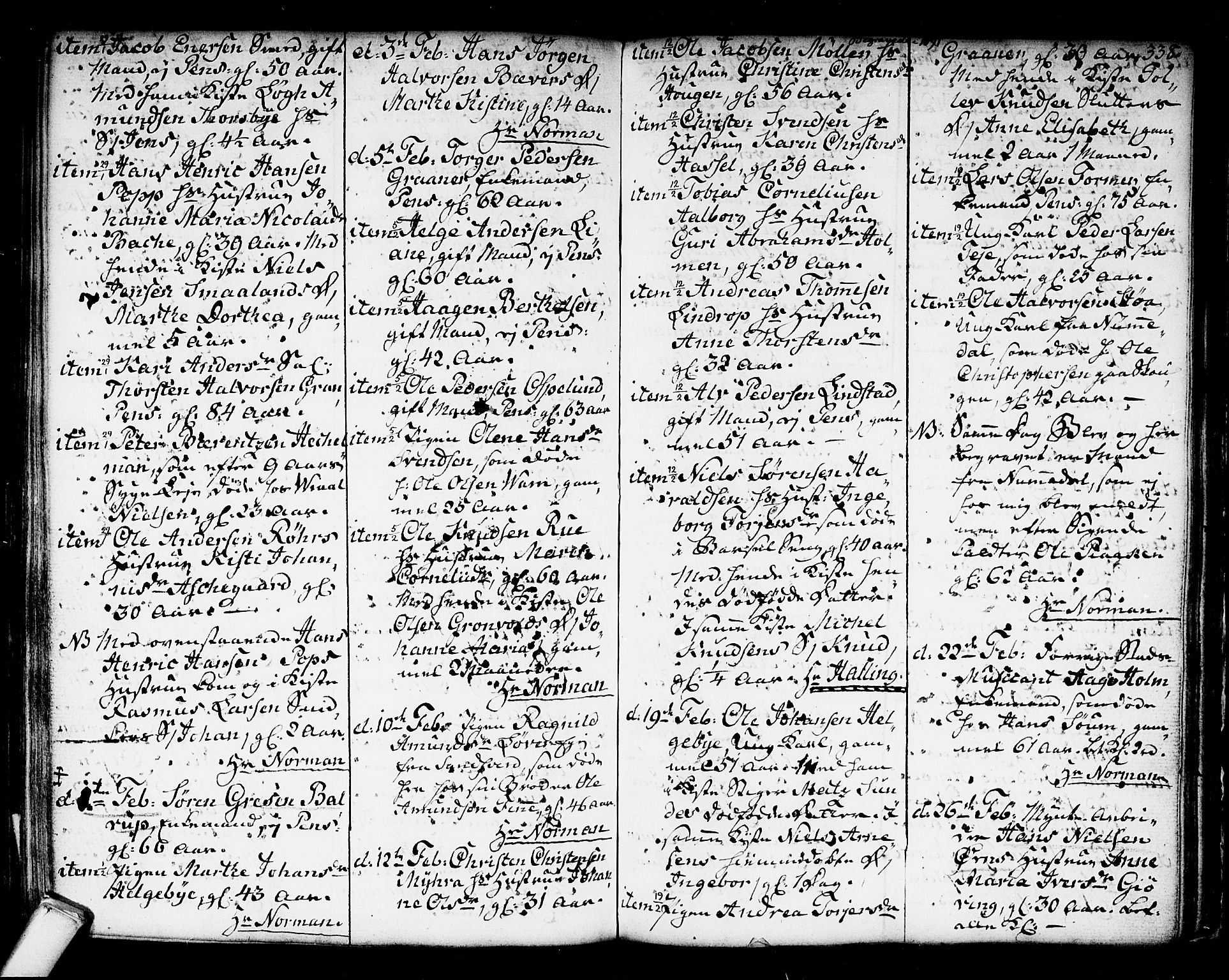 Kongsberg kirkebøker, SAKO/A-22/F/Fa/L0006: Parish register (official) no. I 6, 1783-1797, p. 338
