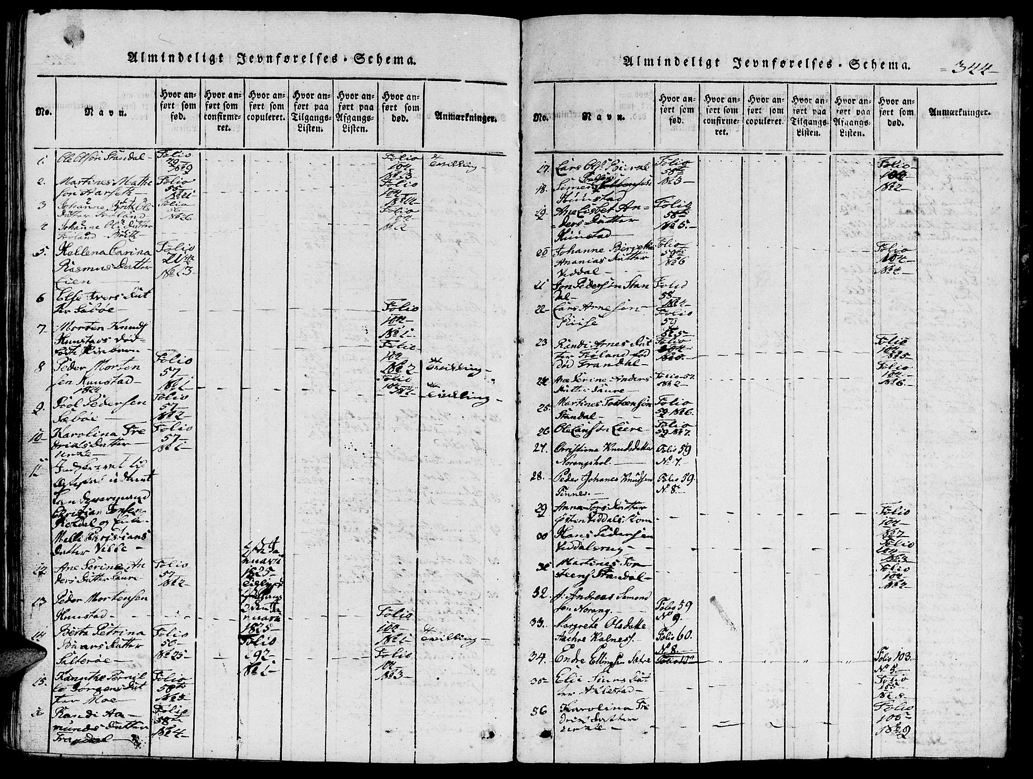 Ministerialprotokoller, klokkerbøker og fødselsregistre - Møre og Romsdal, AV/SAT-A-1454/515/L0207: Parish register (official) no. 515A03, 1819-1829, p. 344