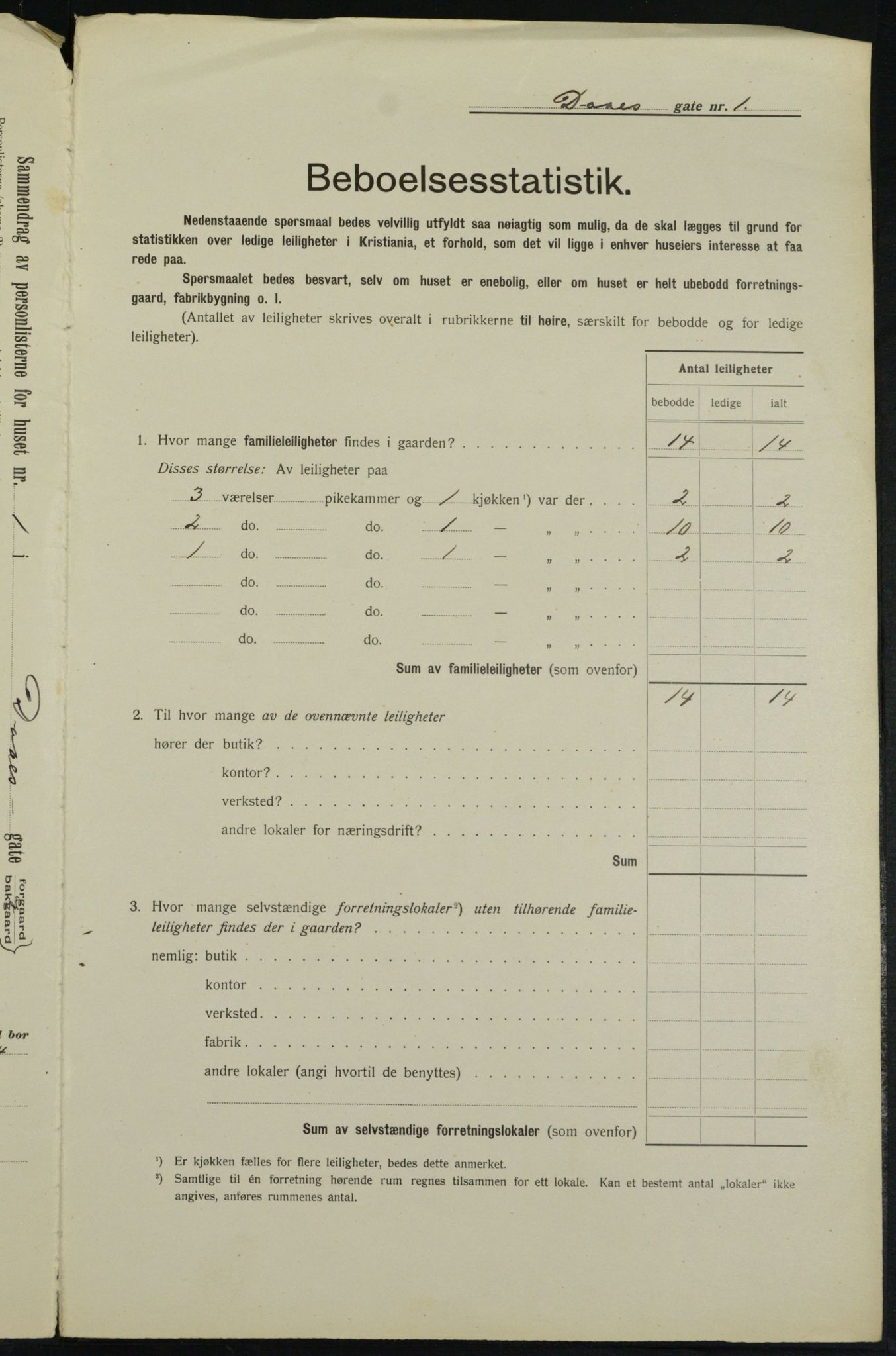 OBA, Municipal Census 1913 for Kristiania, 1913, p. 17939