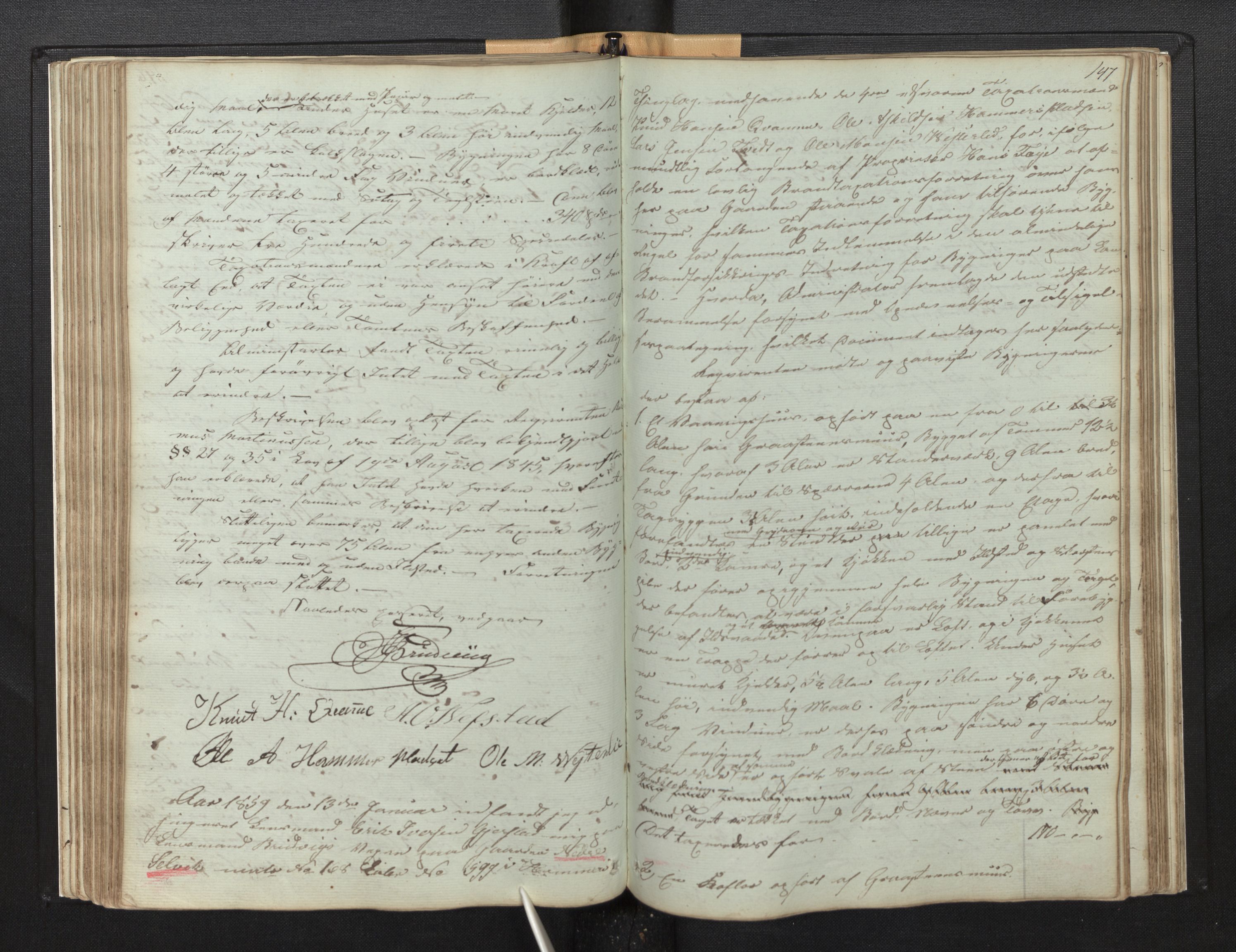 Lensmannen i Hamre, AV/SAB-A-32601/0012/L0001: Branntakstprotokoll, 1846-1872, p. 146b-147a