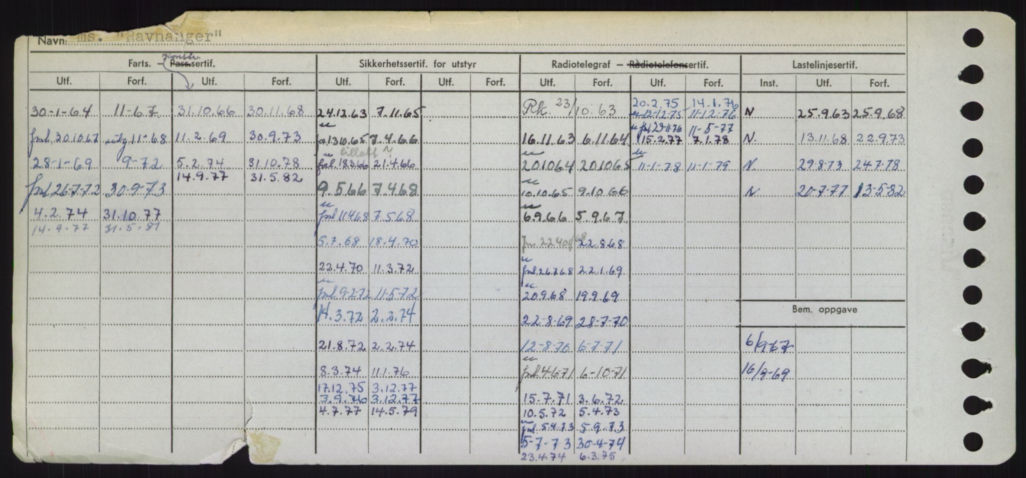 Sjøfartsdirektoratet med forløpere, Skipsmålingen, AV/RA-S-1627/H/Hd/L0030: Fartøy, Q-Riv, p. 274