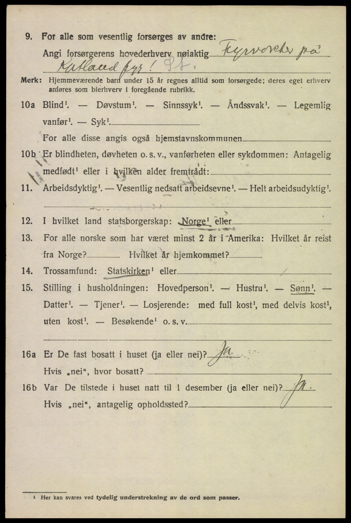 SAK, 1920 census for Spind, 1920, p. 1130