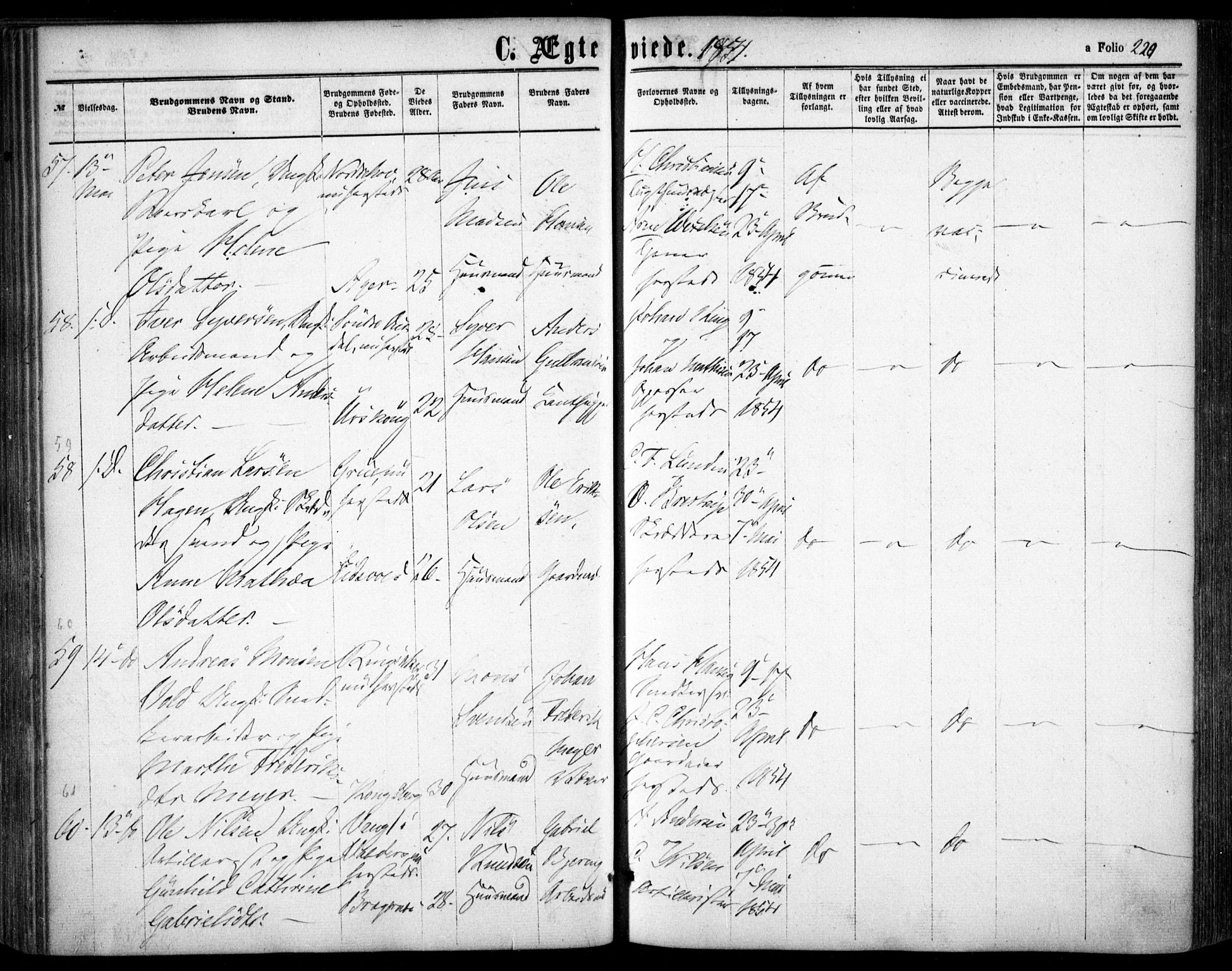 Oslo domkirke Kirkebøker, SAO/A-10752/F/Fa/L0020: Parish register (official) no. 20, 1848-1865, p. 220