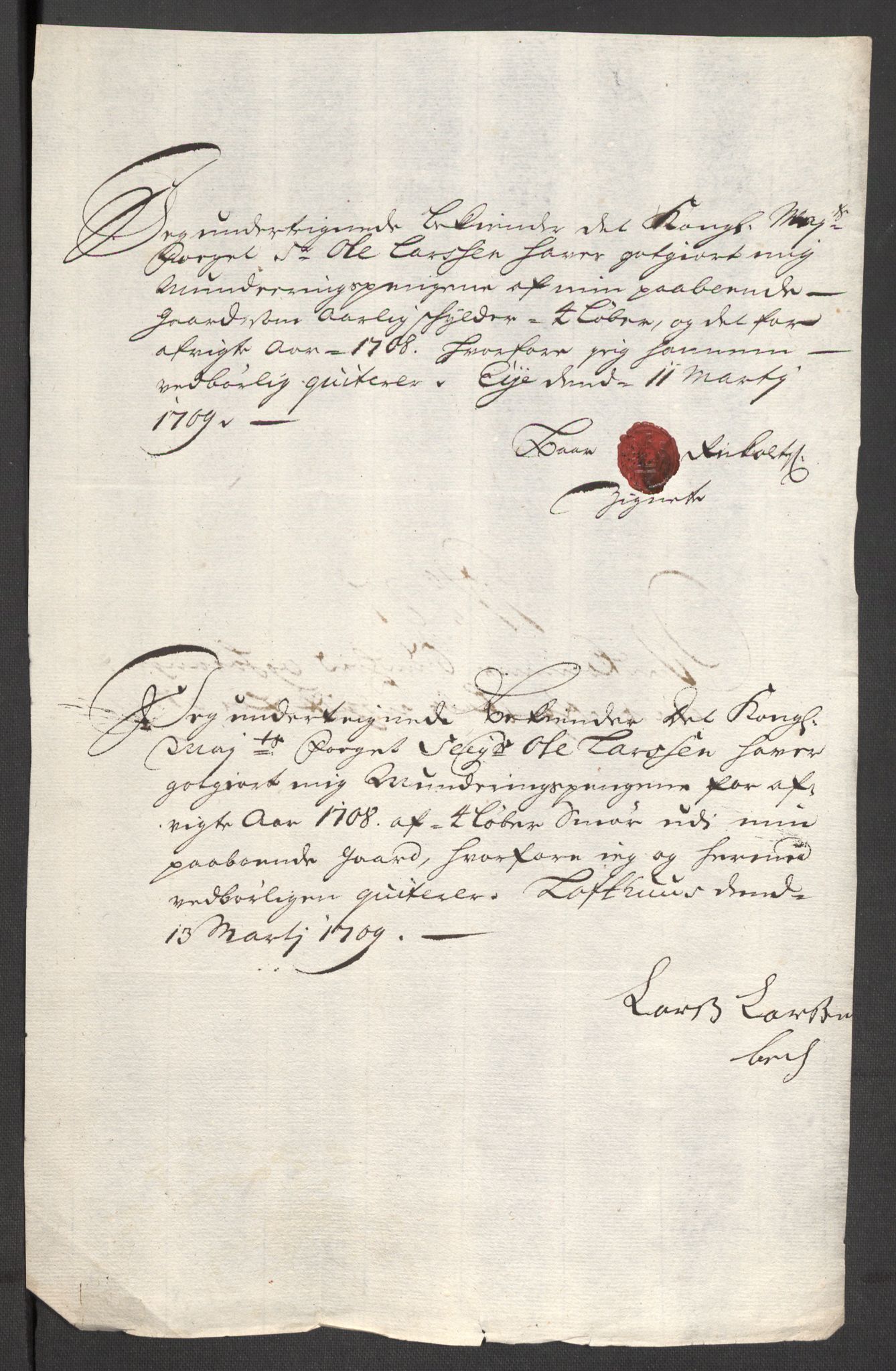 Rentekammeret inntil 1814, Reviderte regnskaper, Fogderegnskap, AV/RA-EA-4092/R48/L2985: Fogderegnskap Sunnhordland og Hardanger, 1708, p. 304