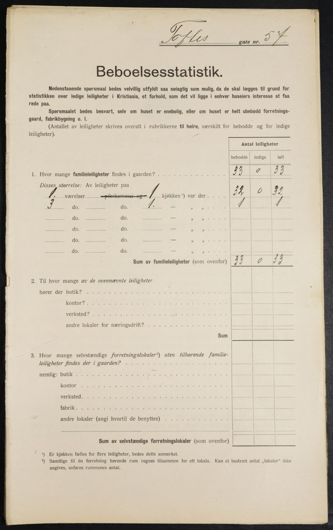 OBA, Municipal Census 1913 for Kristiania, 1913, p. 112850
