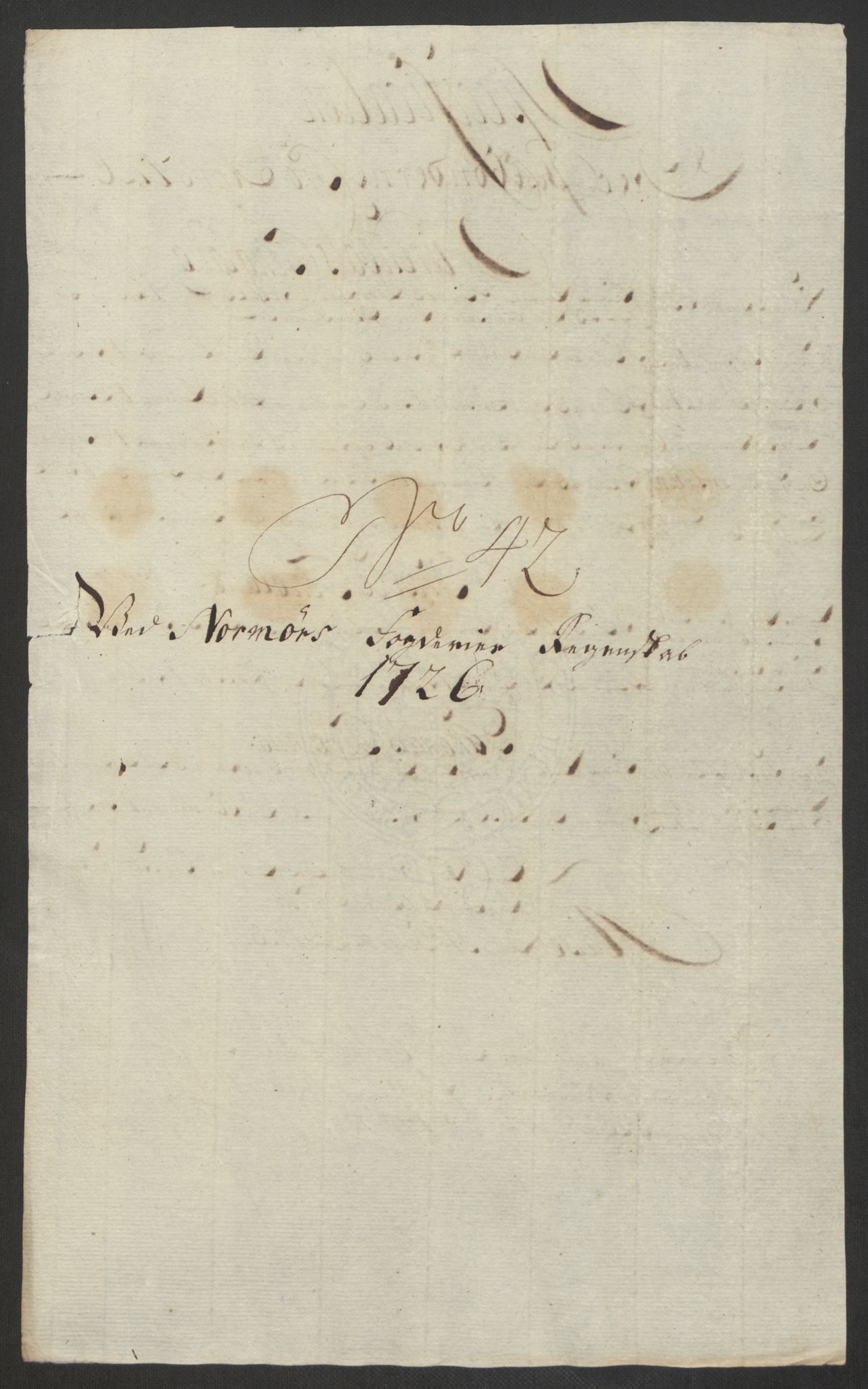 Rentekammeret inntil 1814, Reviderte regnskaper, Fogderegnskap, RA/EA-4092/R56/L3759: Fogderegnskap Nordmøre, 1726, p. 241