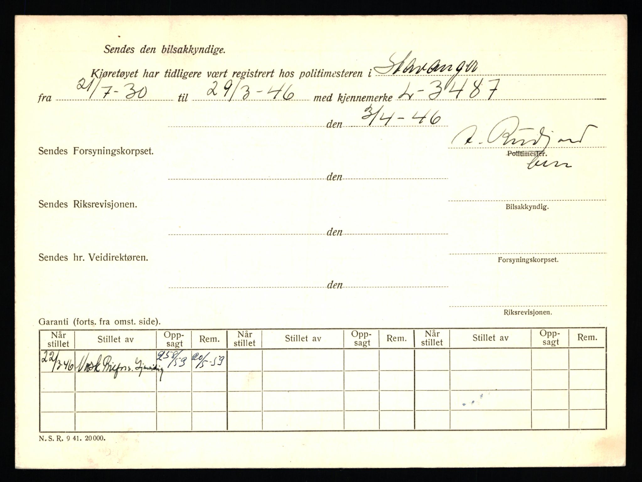 Stavanger trafikkstasjon, SAST/A-101942/0/F/L0007: L-2150 - L-2549, 1930-1971, p. 326