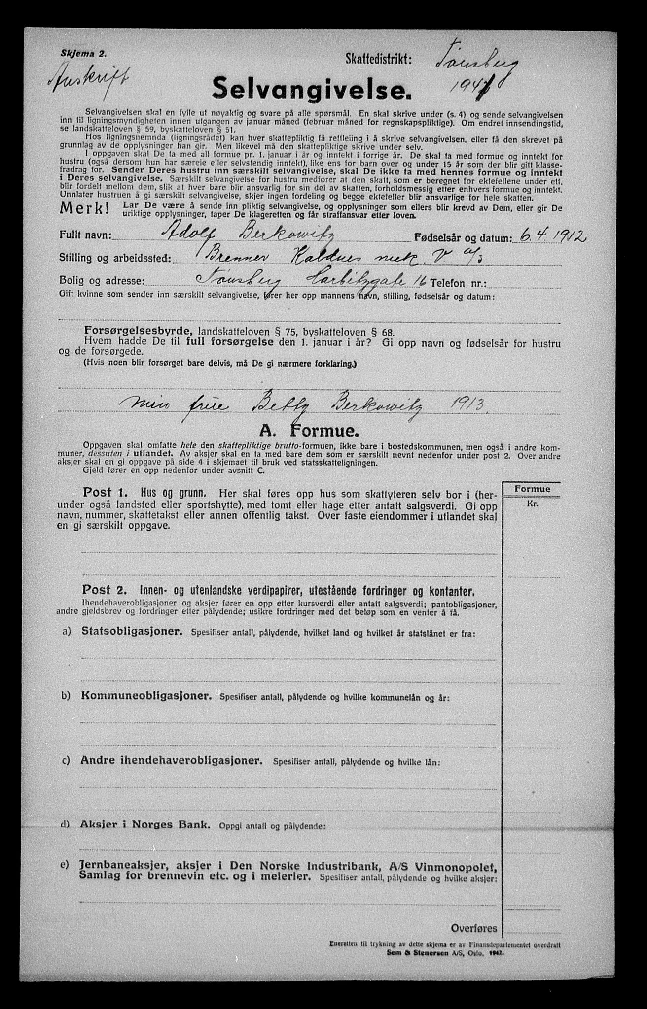 Justisdepartementet, Tilbakeføringskontoret for inndratte formuer, RA/S-1564/H/Hc/Hcd/L0991: --, 1945-1947, p. 149