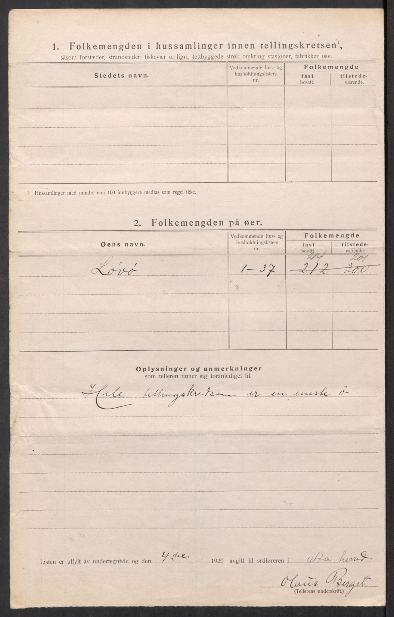 SAT, 1920 census for Å, 1920, p. 49