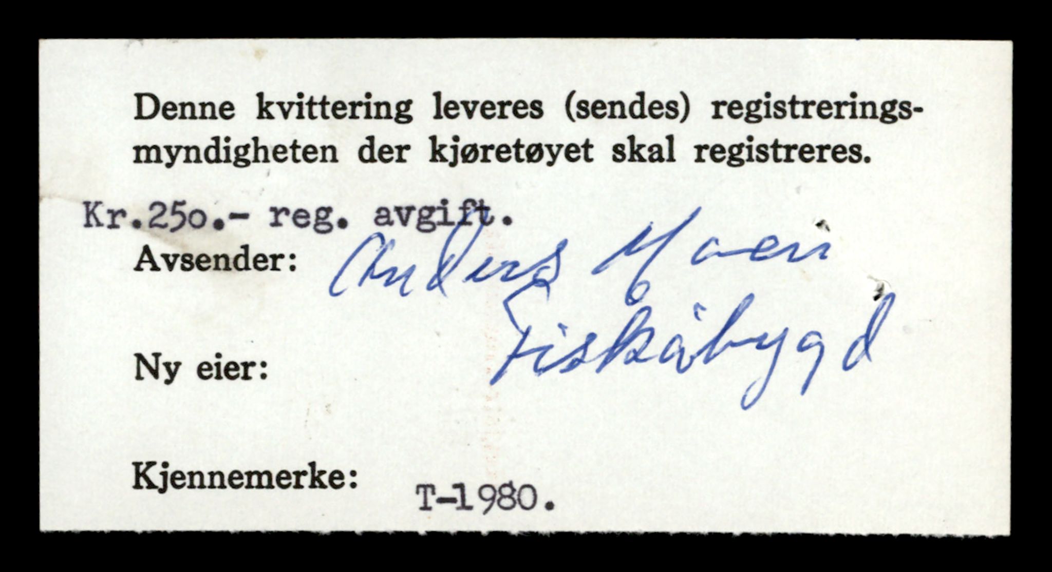 Møre og Romsdal vegkontor - Ålesund trafikkstasjon, AV/SAT-A-4099/F/Fe/L0016: Registreringskort for kjøretøy T 1851 - T 1984, 1927-1998, p. 2770