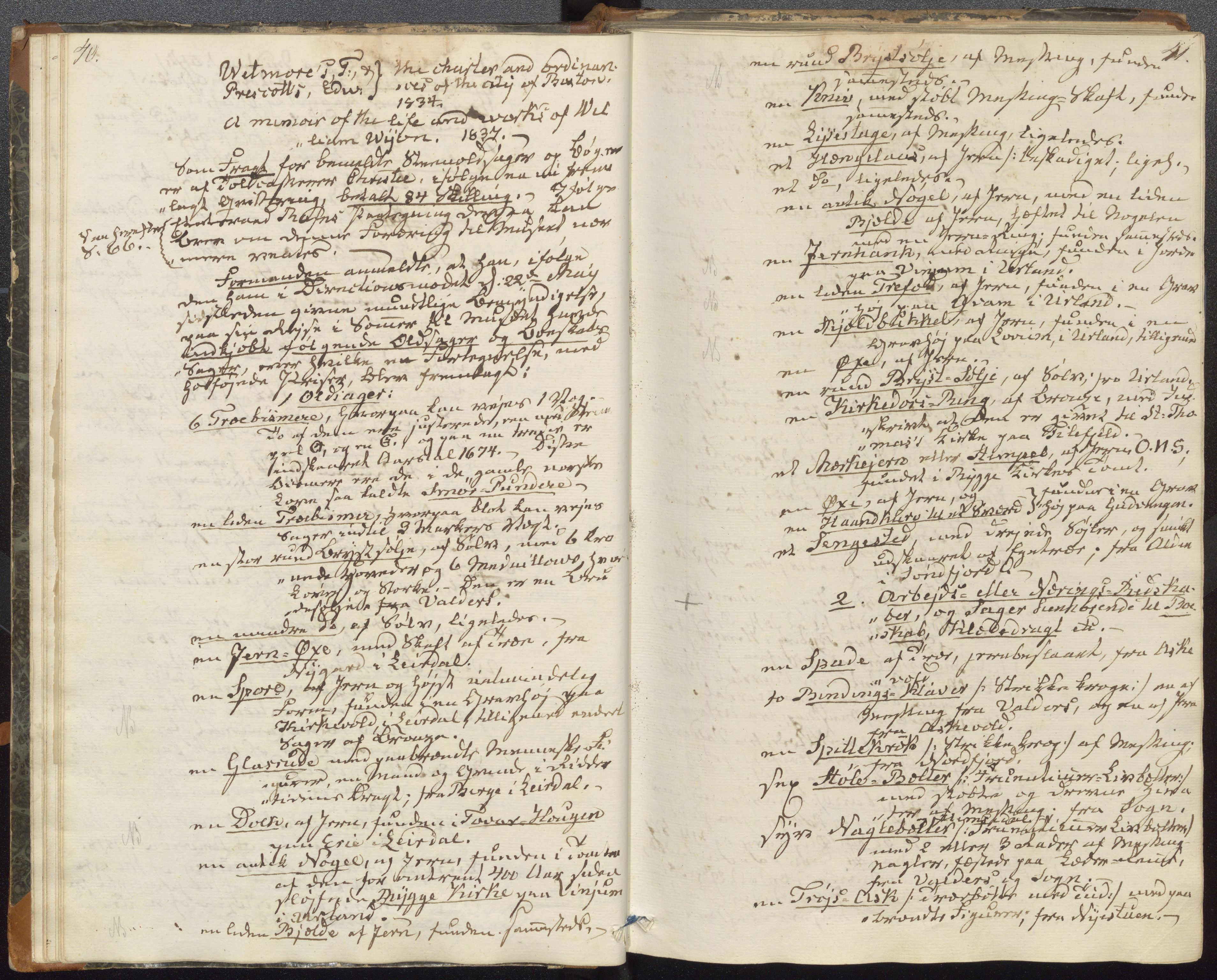 Bergens Museum, UMB/A007/A/Aa/L0005: Forhandlingsprotokoll , 1845-1851, p. 40, 41