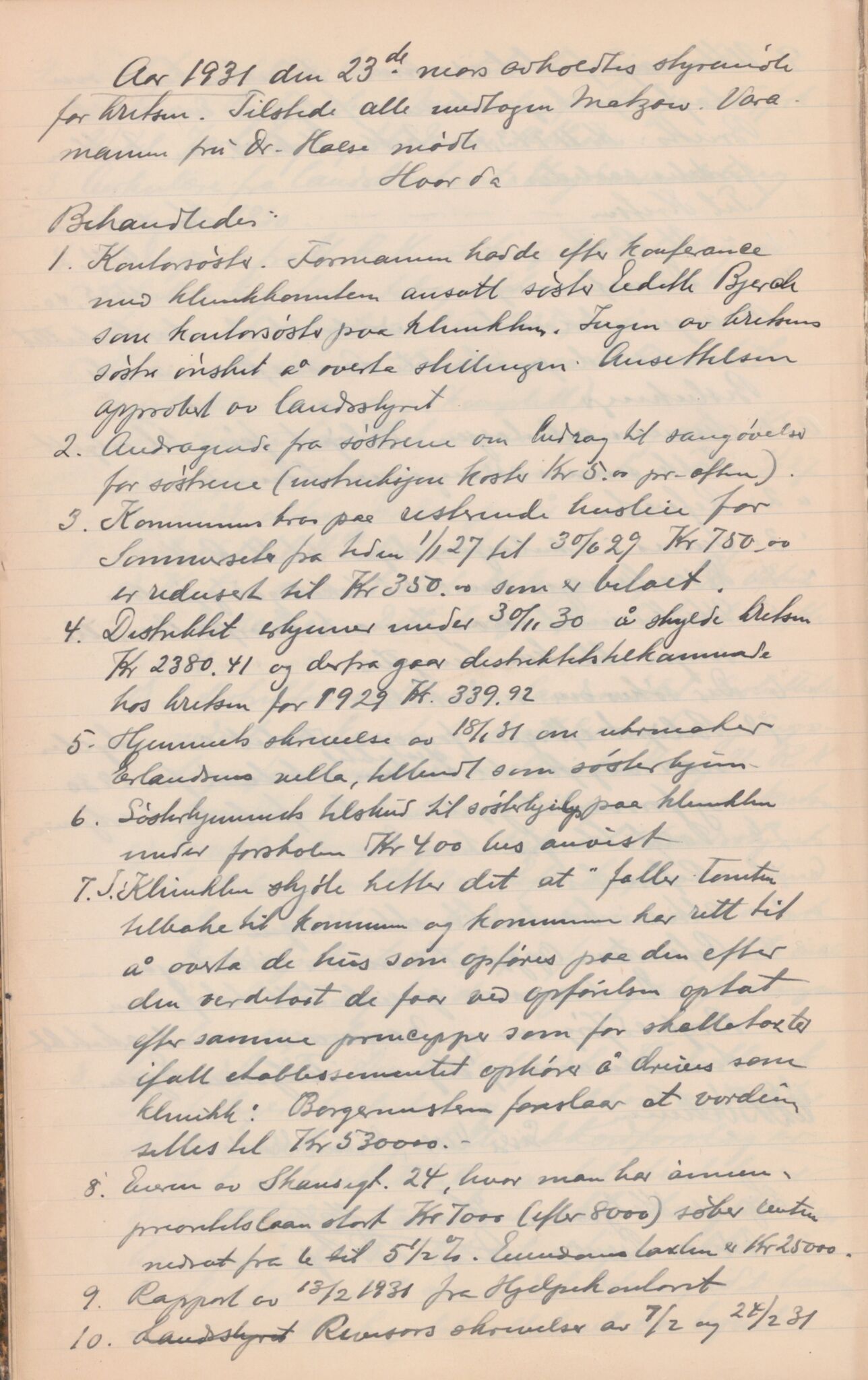 Trondheim Røde Kors, TRKO/PA-1204/A/Aa/L0002: Møtebok, 1929-1942, p. 24