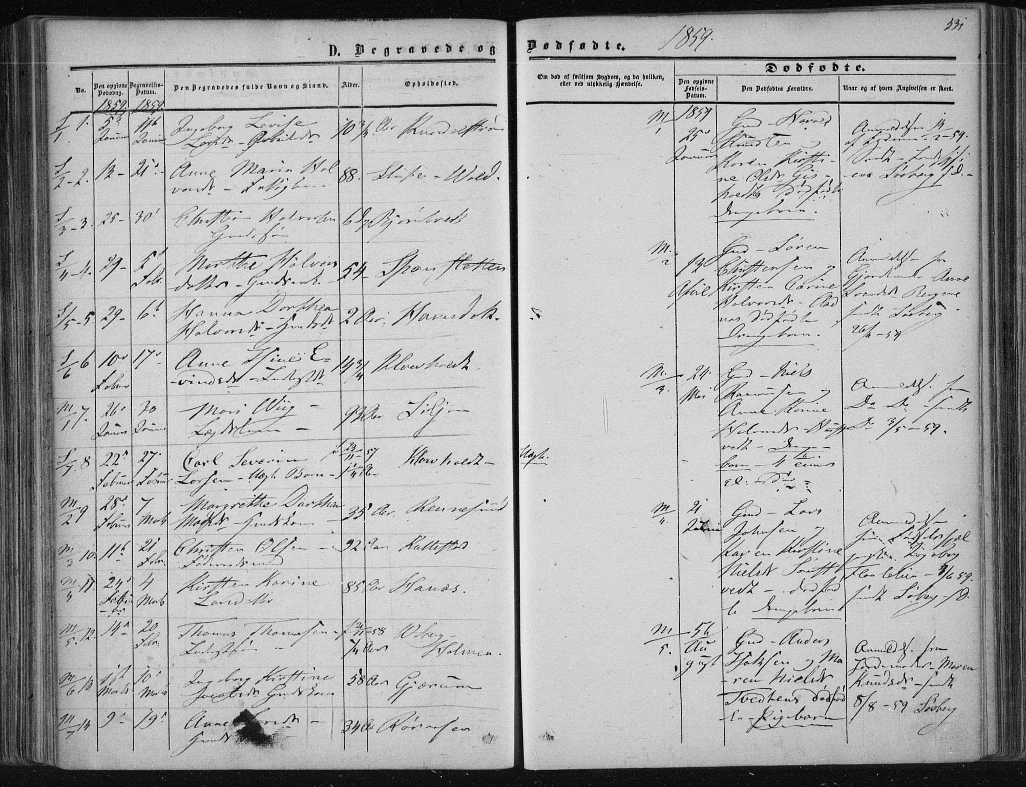 Solum kirkebøker, SAKO/A-306/F/Fa/L0007: Parish register (official) no. I 7, 1856-1864, p. 331