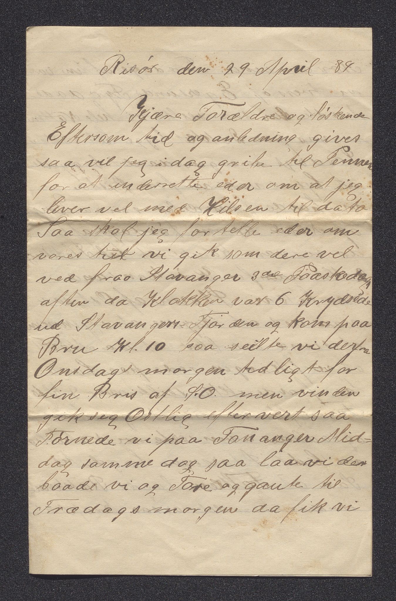 Pa 0273 - Amerikabrev fra Bjøravågen, AV/SAST-A-100411/Y/Ya/L0001: Brev, 1871-1930, p. 147