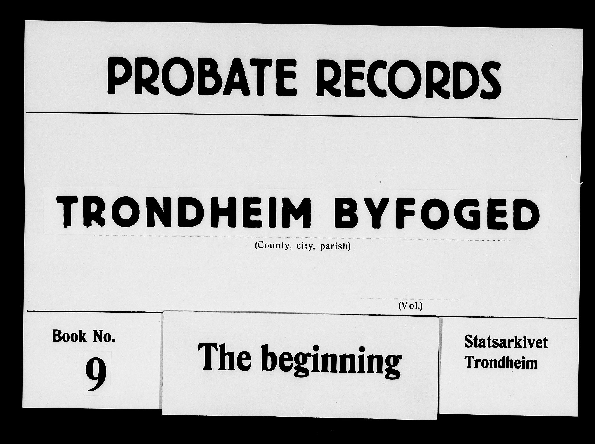 Trondheim byfogd, AV/SAT-A-0003/1/3/3A/L0009: Skifteprotokoll - gml.nr.9. (m/ register), 1722-1728