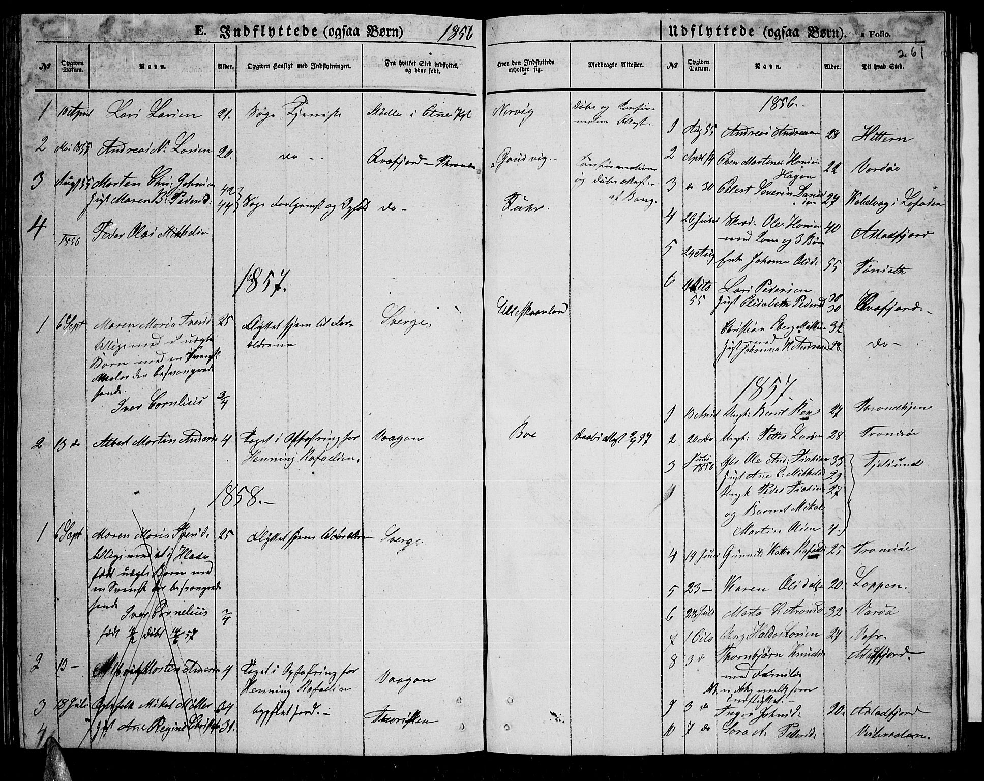 Trondenes sokneprestkontor, SATØ/S-1319/H/Hb/L0007klokker: Parish register (copy) no. 7, 1855-1862, p. 261