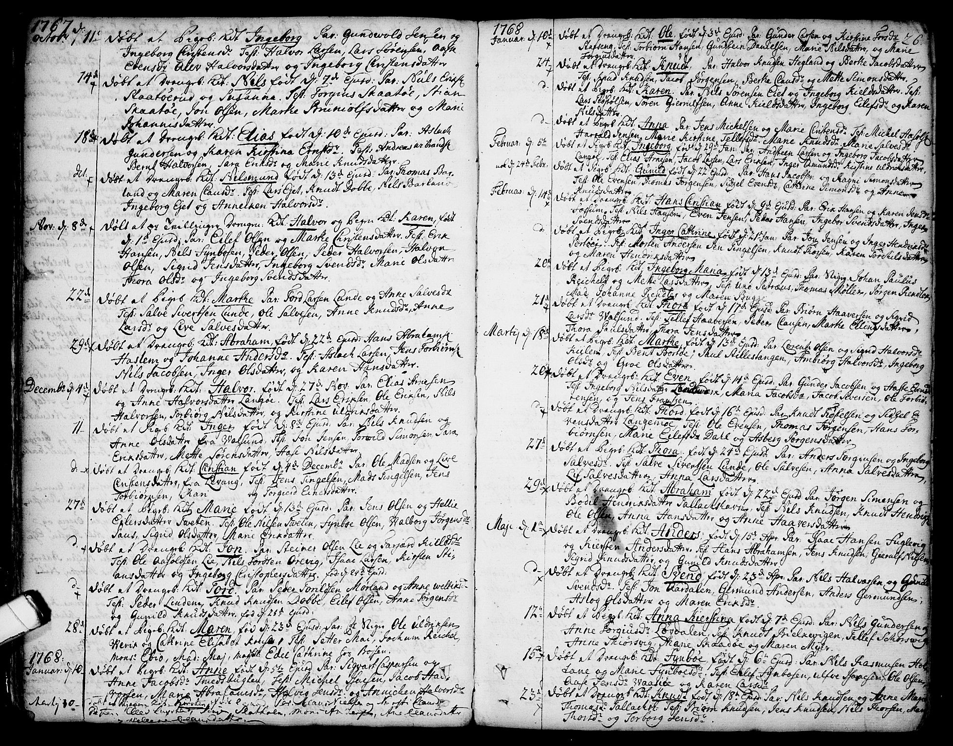 Sannidal kirkebøker, AV/SAKO-A-296/F/Fa/L0002: Parish register (official) no. 2, 1767-1802, p. 26