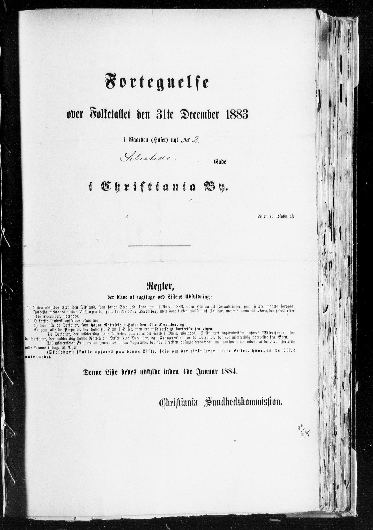 OBA, Municipal Census 1883 for Kristiania, 1883, p. 3858