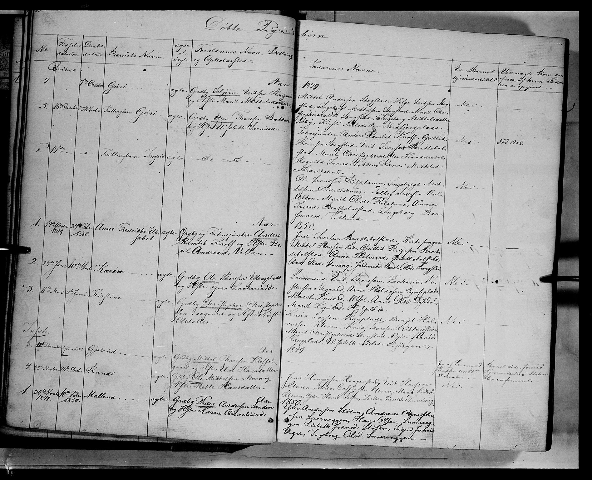 Kvikne prestekontor, SAH/PREST-064/H/Ha/Haa/L0005: Parish register (official) no. 5, 1841-1862, p. 23