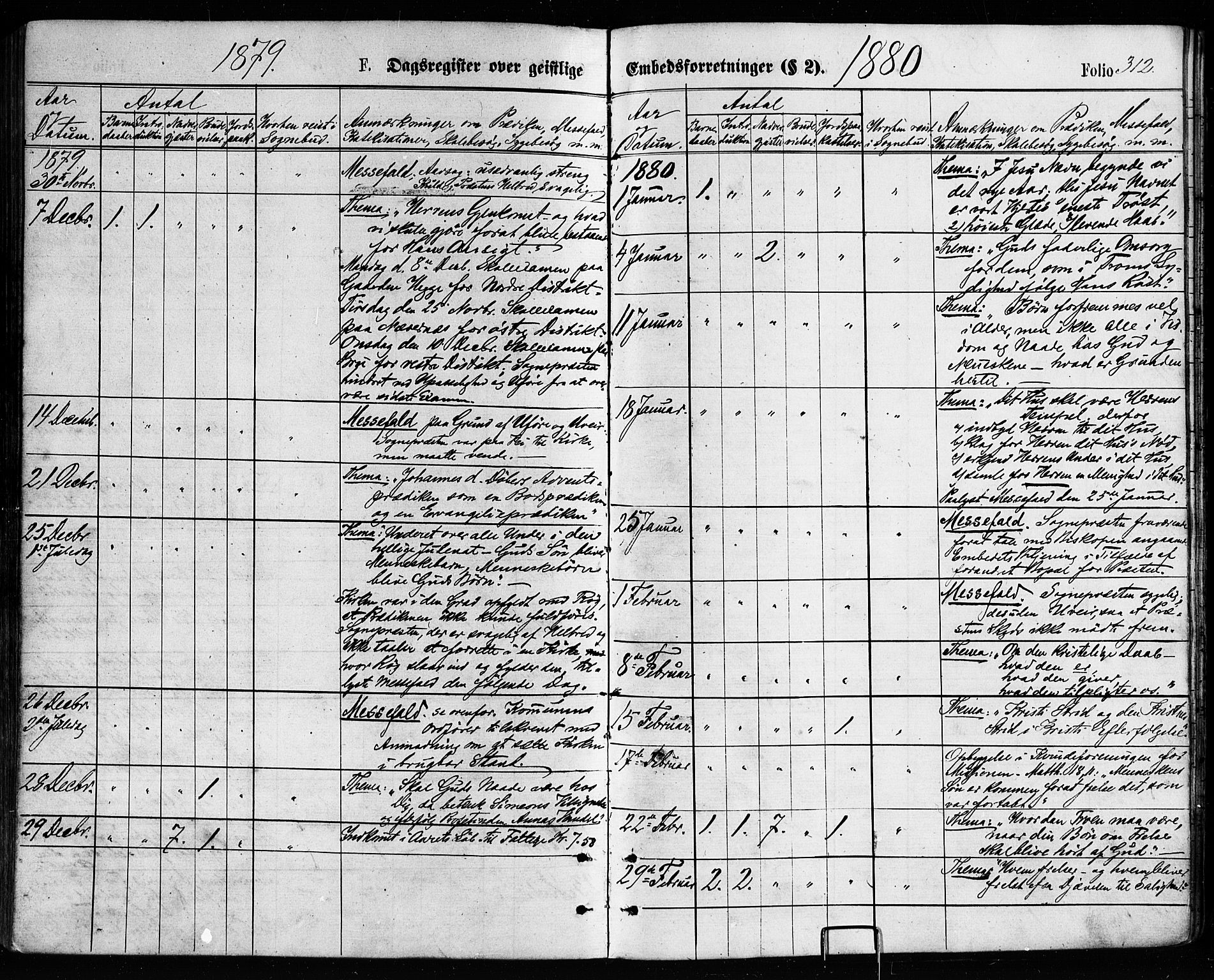 Ministerialprotokoller, klokkerbøker og fødselsregistre - Nordland, AV/SAT-A-1459/814/L0225: Parish register (official) no. 814A06, 1875-1885, p. 312