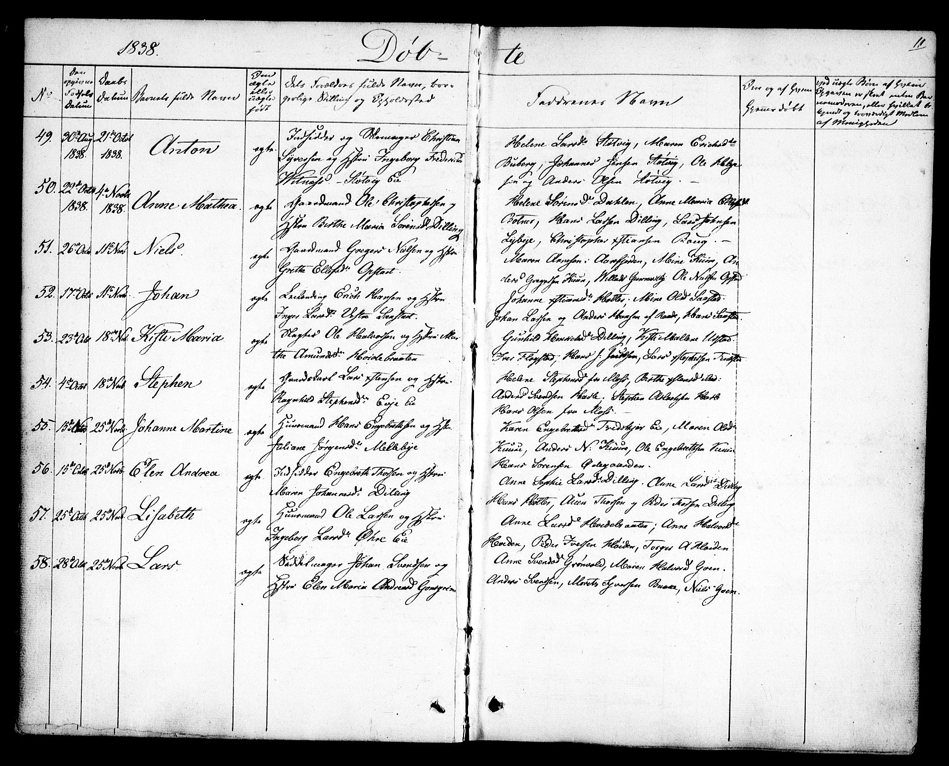 Rygge prestekontor Kirkebøker, SAO/A-10084b/F/Fa/L0004: Parish register (official) no. 4, 1836-1851, p. 11